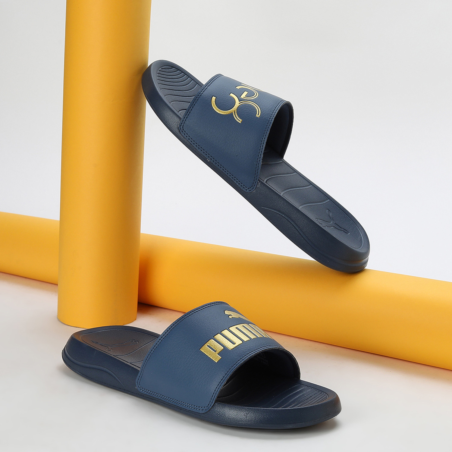 Puma flip flops blue store