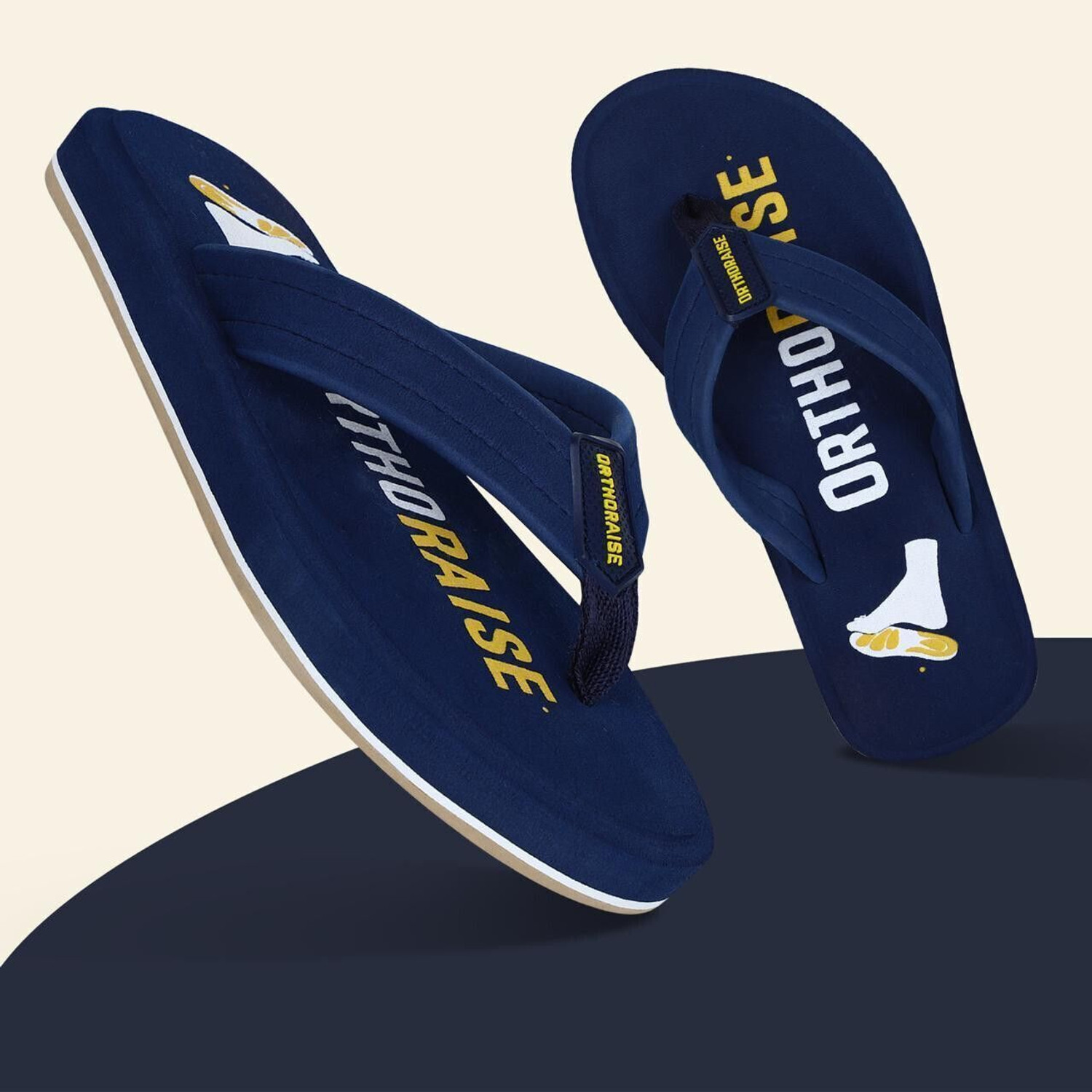 Image of ORTHORAISE Men Flip Flops (Grey , 8)