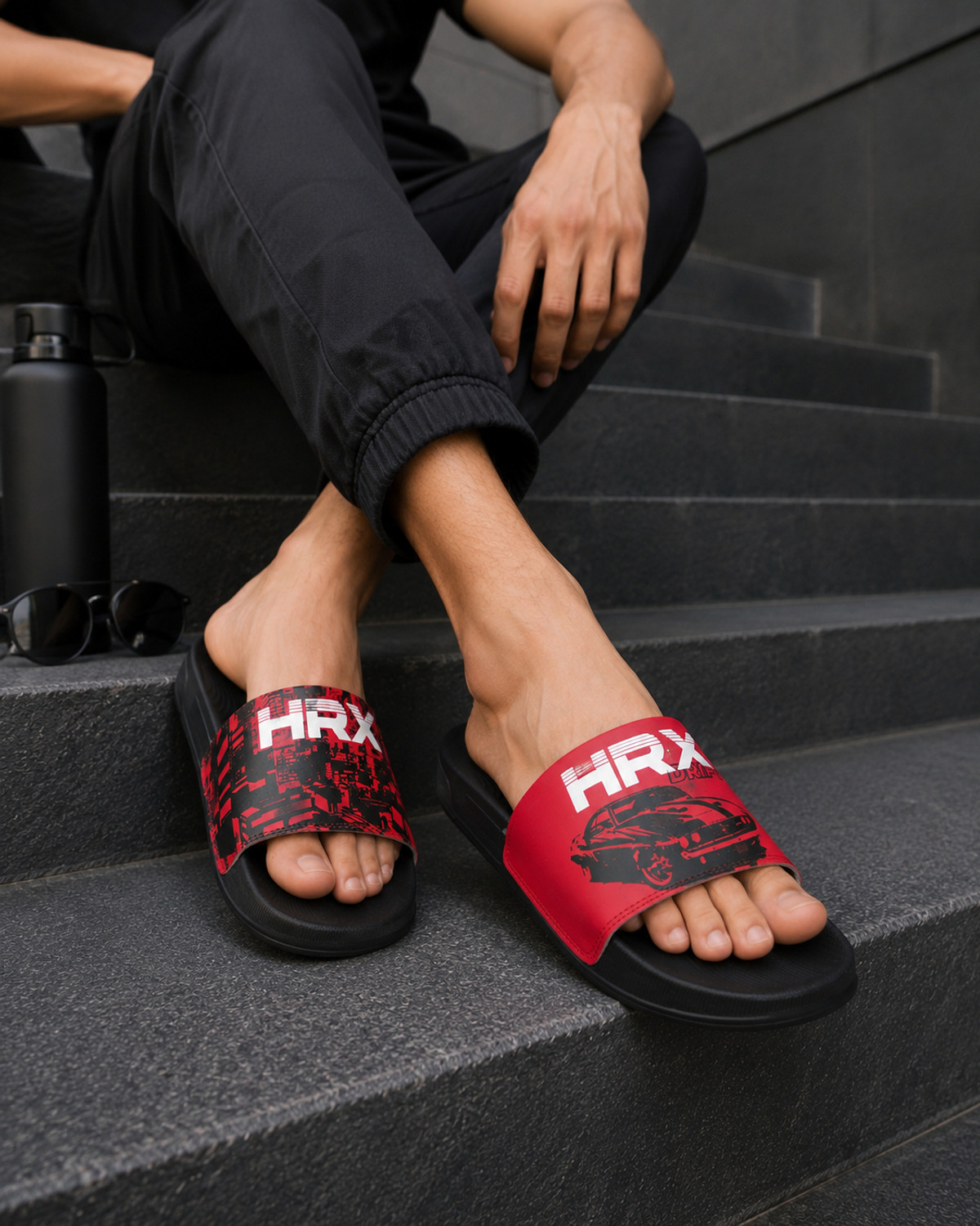 Image of RED TAPE Men Slides (White , 11)