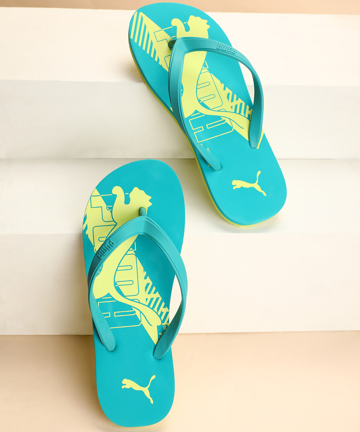 Puma green hotsell slippers