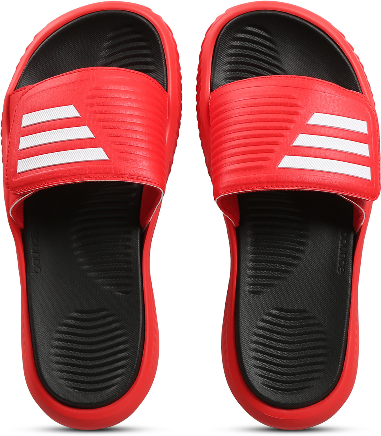 Adidas alphabounce slides best sale red