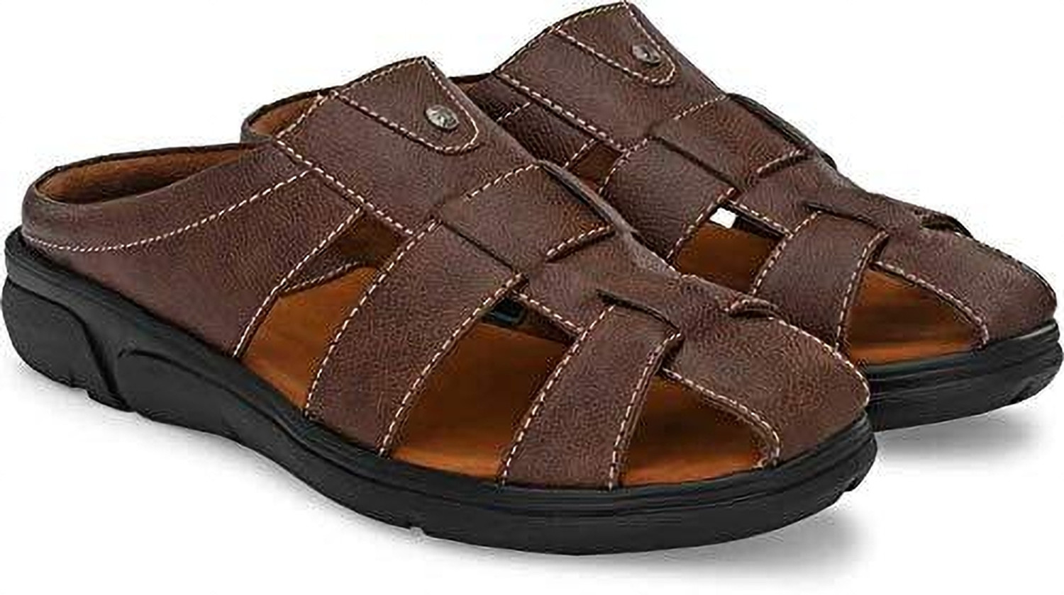 Image of LATWOSCA Men Slippers (Brown , 7)