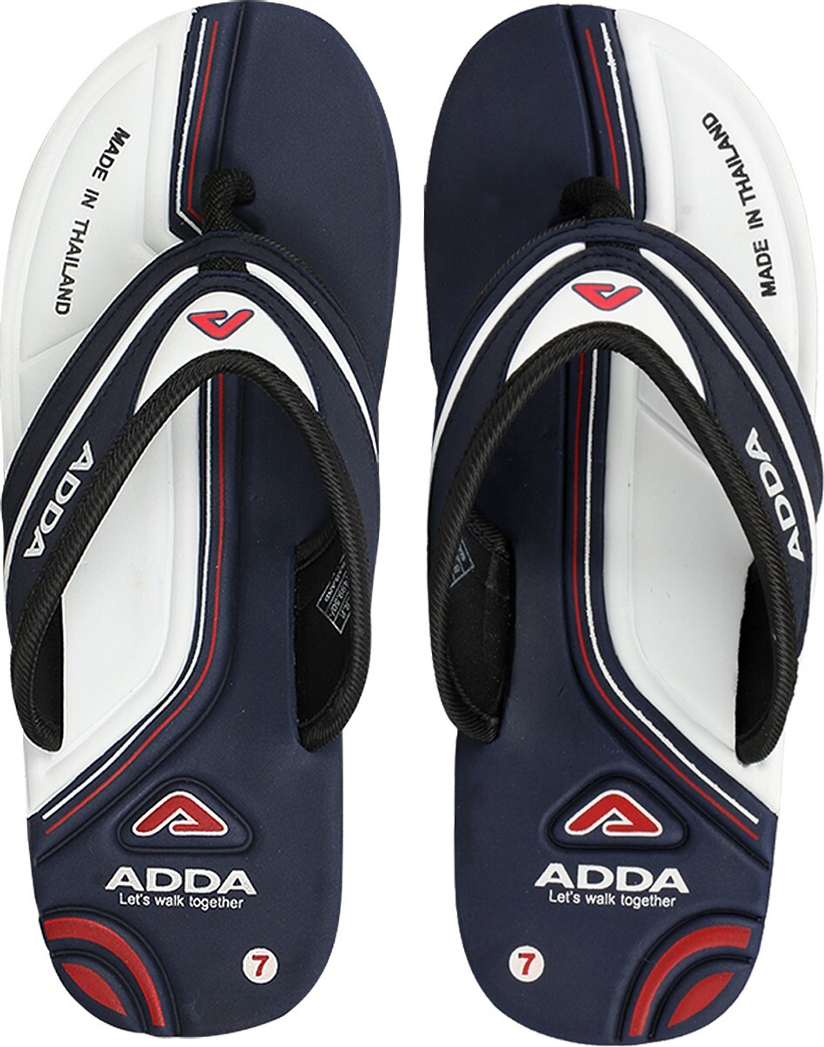 White & Blue Flip Flops – Comfortable Summer Footwear – ₹752