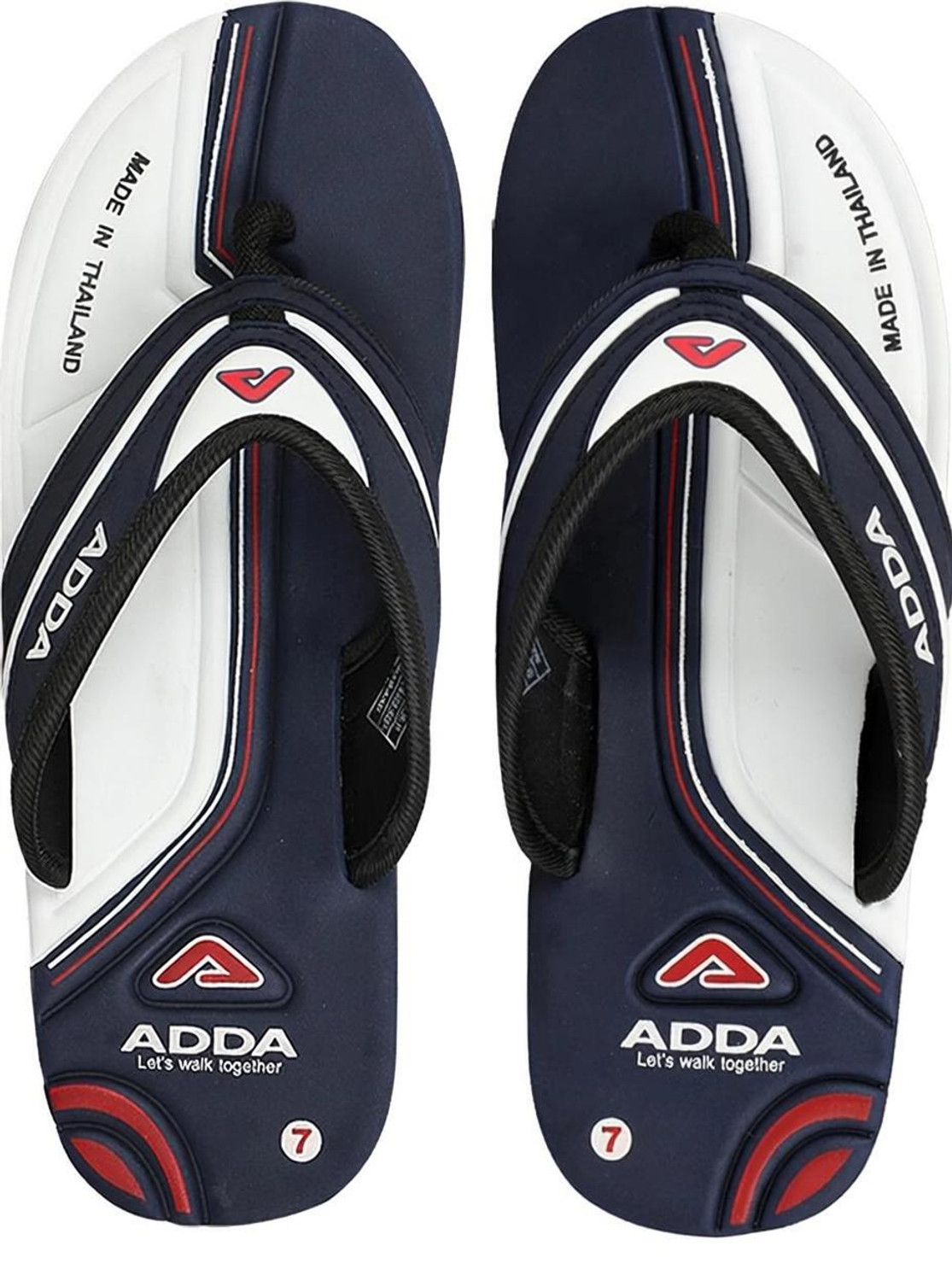 Flip Flops  (White, Blue 9)