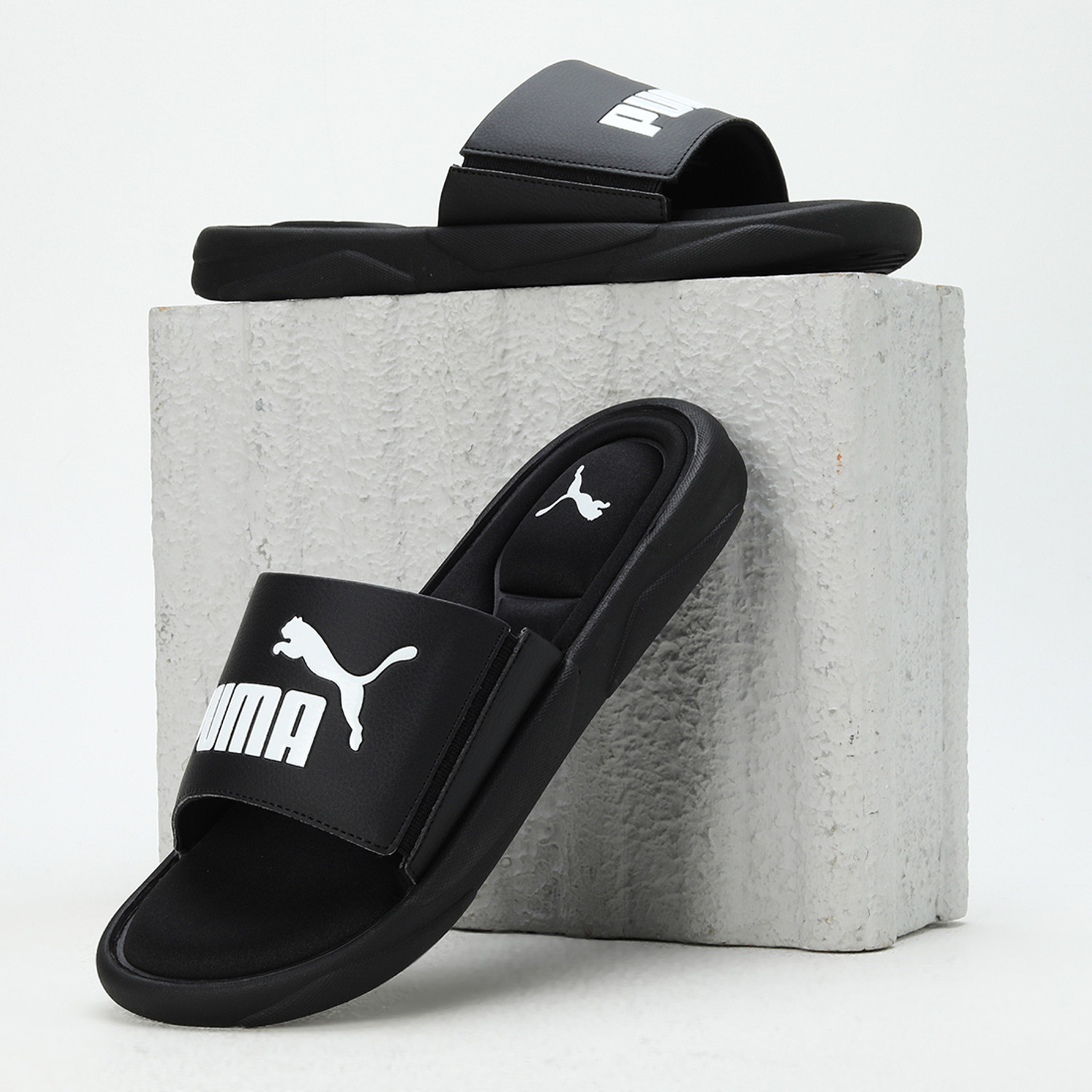 PUMA Men Royalcat Memory Foam Slides Black 9 Price History