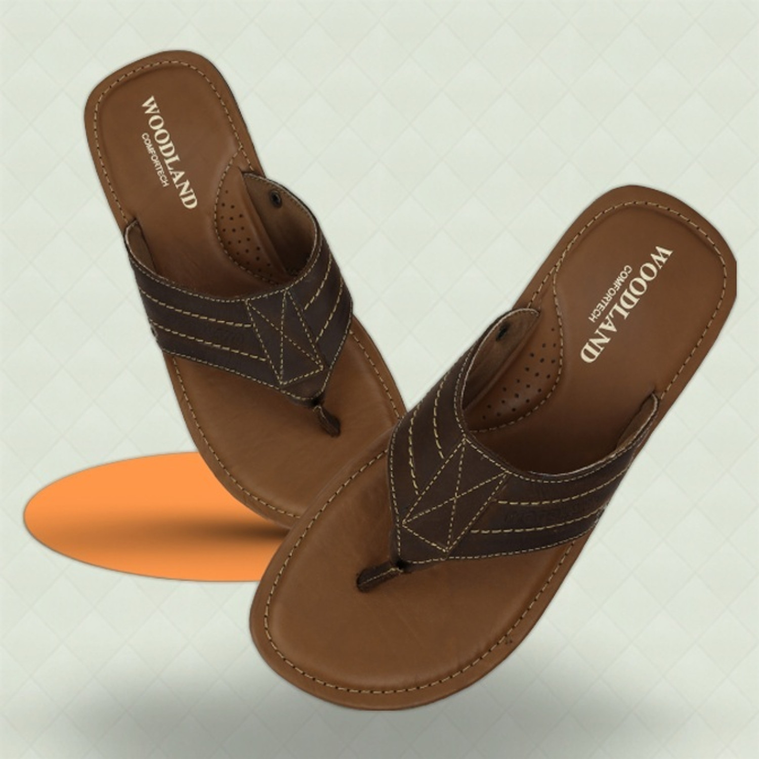 WOODLAND Men Slippers Brown 7 Price History