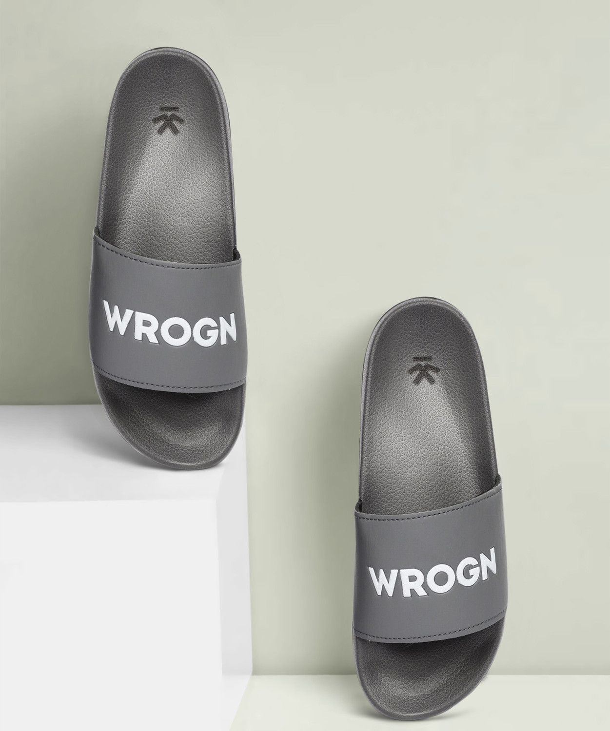 WROGN Men Slides Grey 11 Price History