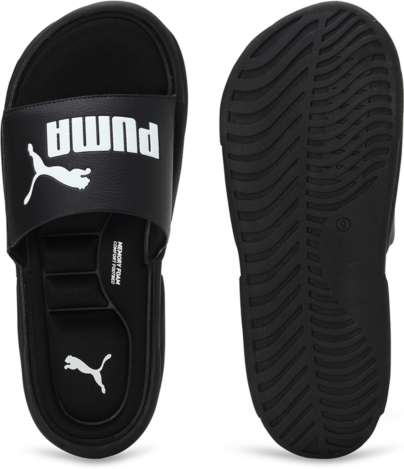 Mens memory foam slides on sale