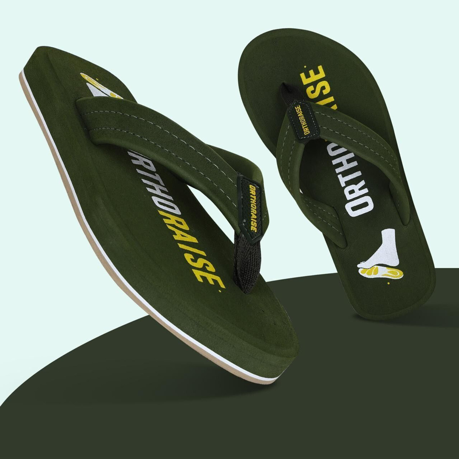 Image of ORTHORAISE Men Flip Flops (Grey , 8)