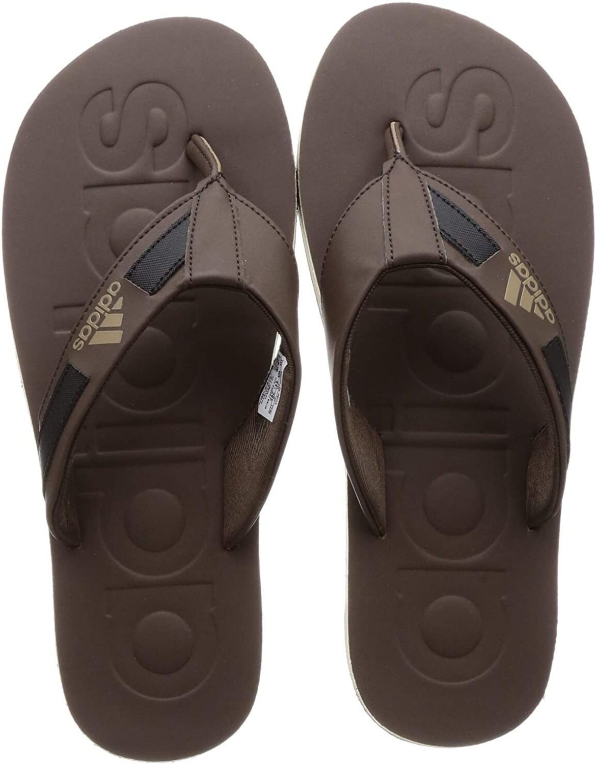 ADIDAS Men Salon Flip Flops Brown 9 Price History