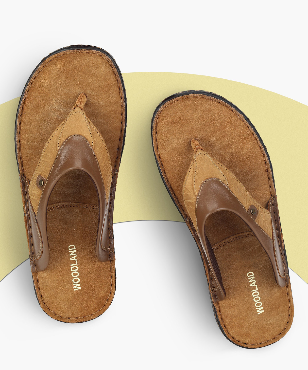 WOODLAND Men Slippers Brown 7 Price History