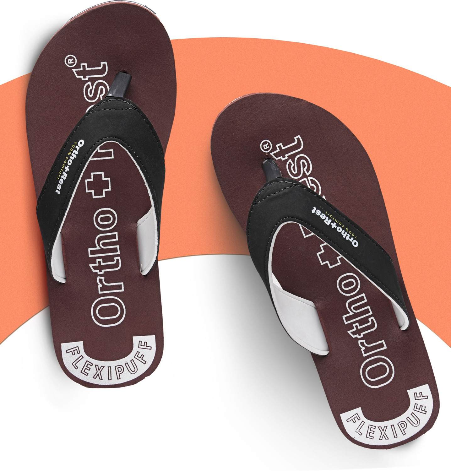 Ortho + Rest Men Extra Soft Ortho Slippers For Men, Doctor Orthopedic 