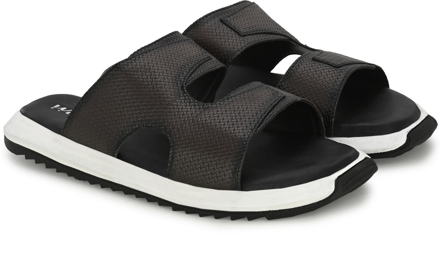 Wenzel Men Slides Black 13 Price History