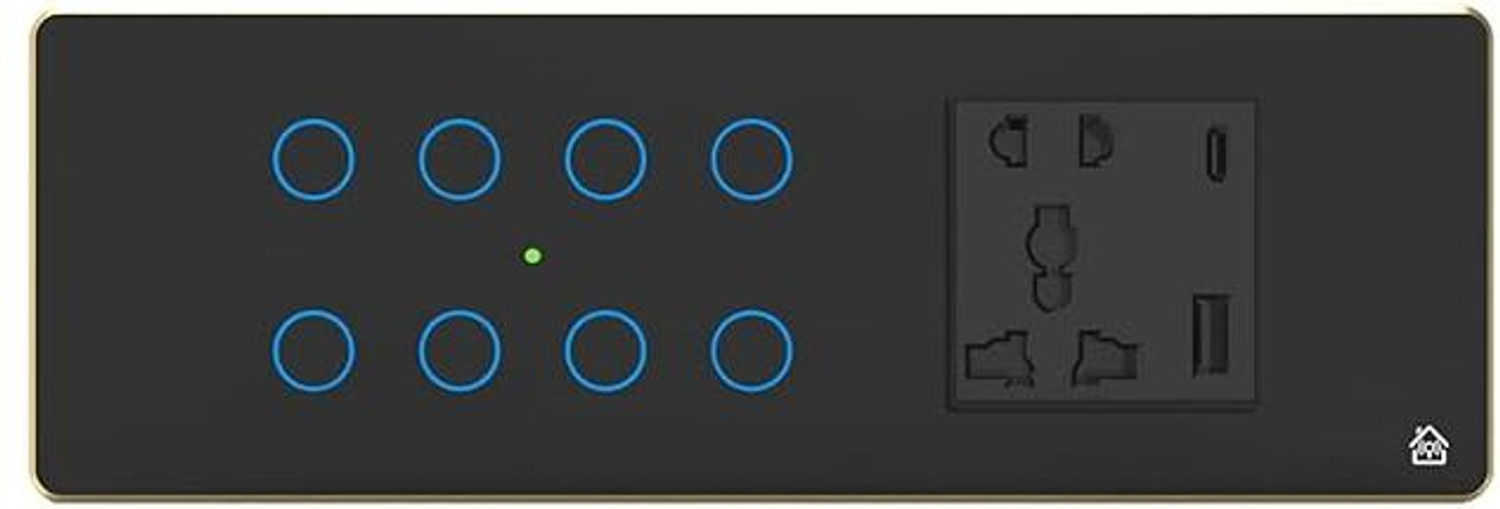 Image of Suraksha Security Systems WiFi Smart Switch 10A Smart Switch (Black)