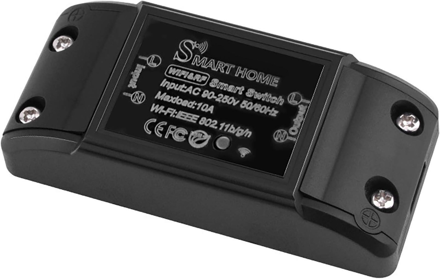 Image of Suraksha Security Systems WiFi Smart Switch 10A Smart Switch (Black)