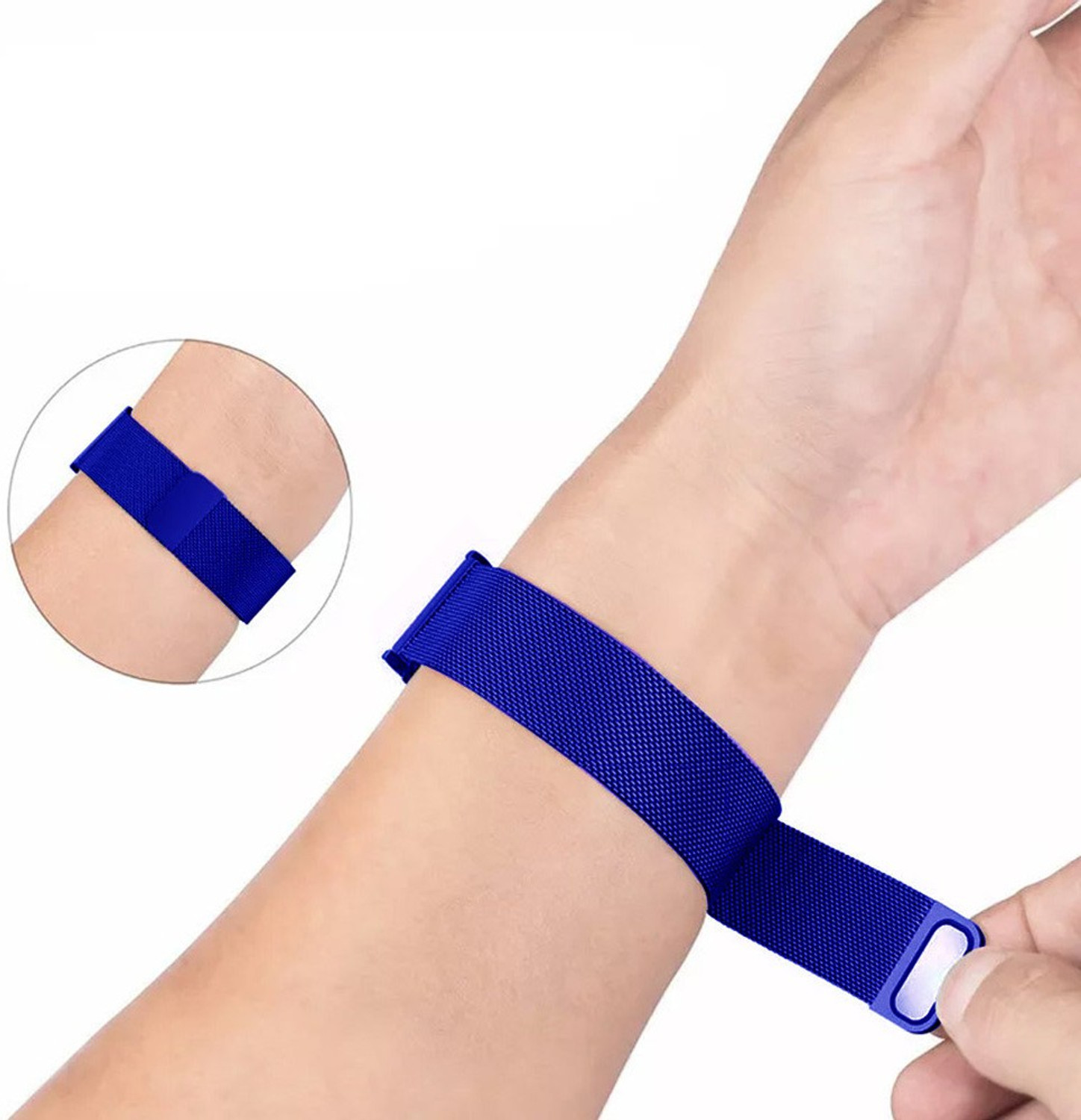 Image of AOnes Magnetic Loop Watch Strap for Ambrane Wise Eon Smart Watch Strap