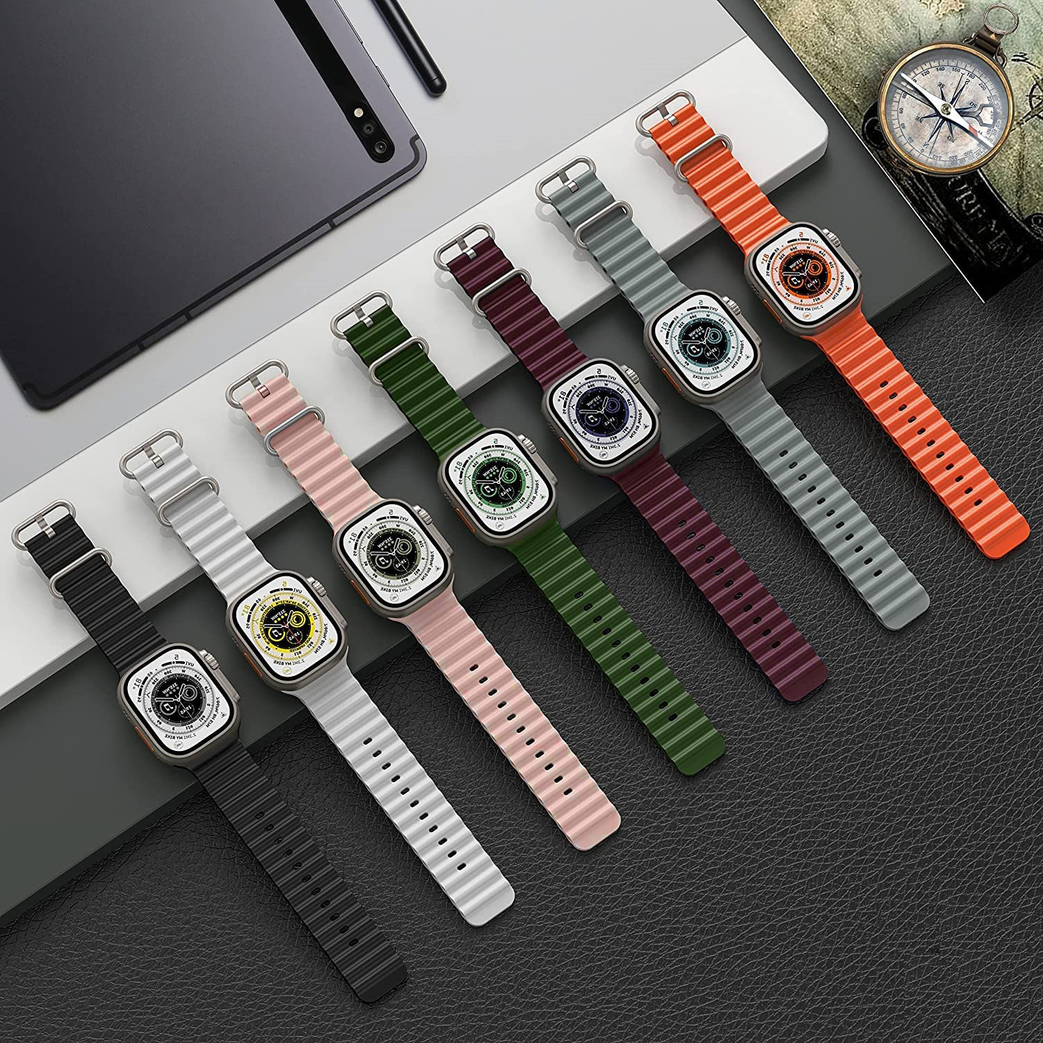 Image of BLACK LOVIES 49 MM OCEAN ULTRA WATCH STRAP Smart Watch Strap