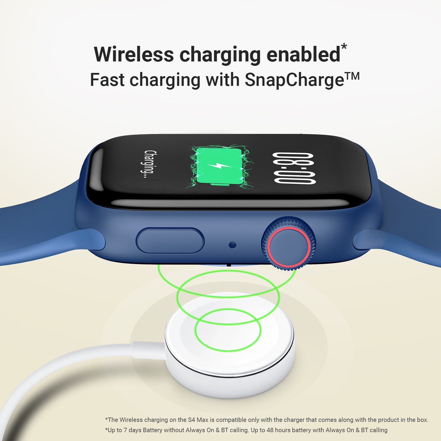 Image of CrossBeats Ignite S4 MAX 1.9 inch UHD Display, BT calling, 30 Sports Mode, 500+ Watch Faces Smartwatch