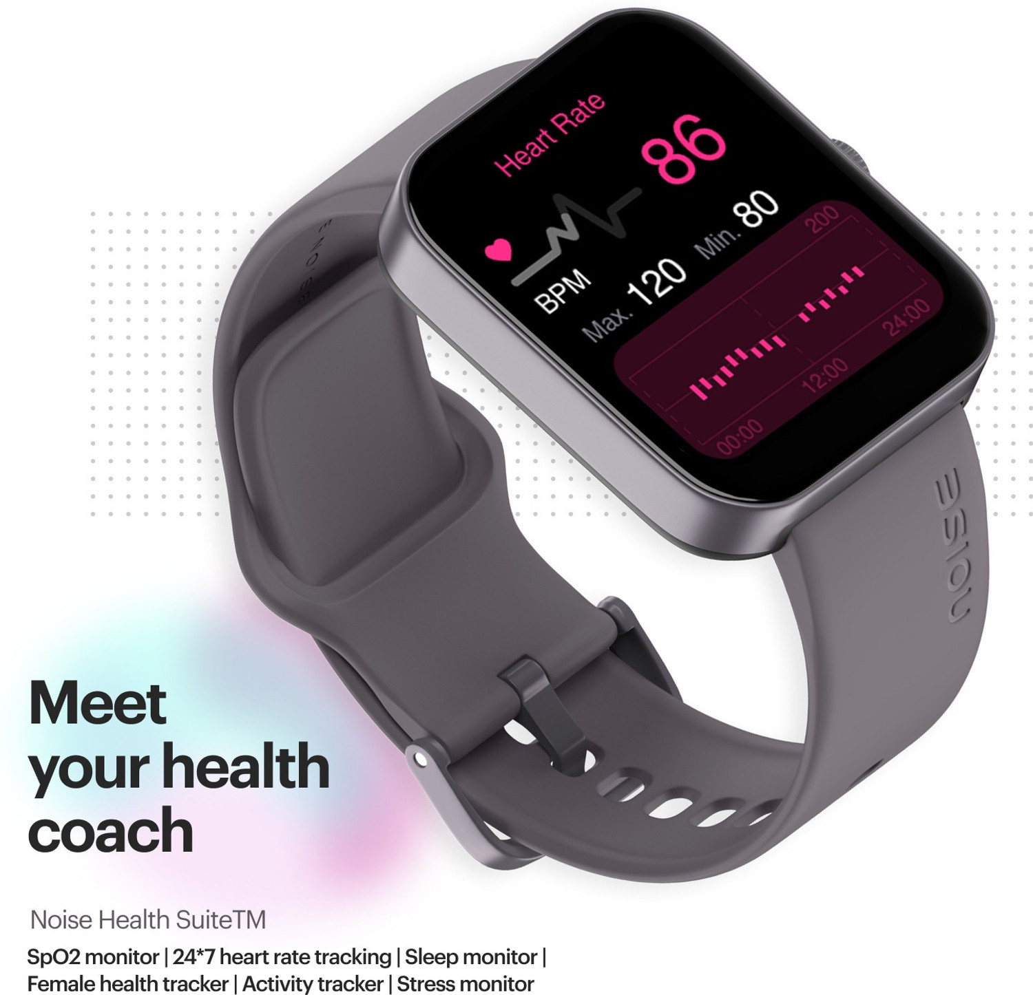 Image of Noise Caliber 2 with 1.83'' Display, Upto 12 Day Battery, 60 Sports Mode Smartwatch