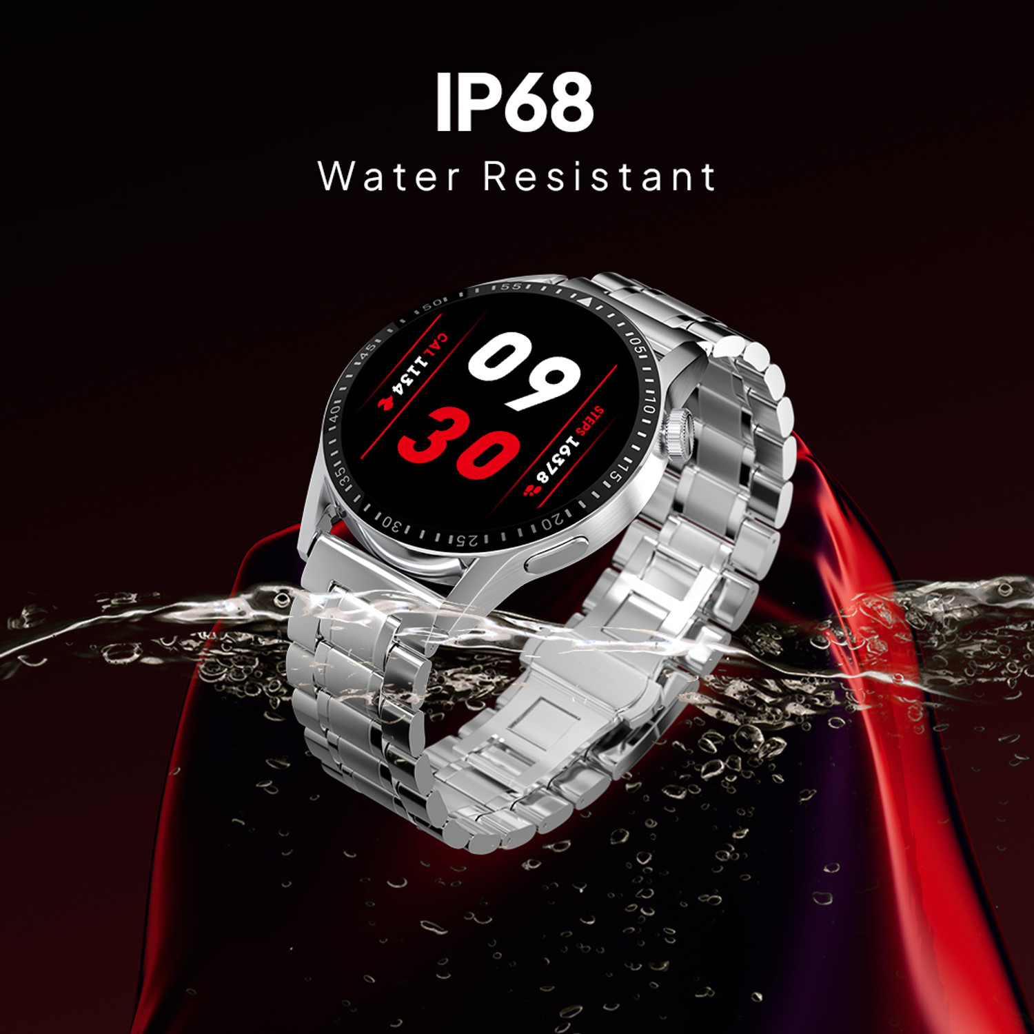 Image of Fire-Boltt Ultimate 35.3mm (1.39) Stainless Steel Luxury Bluetooth Calling, 120+ Sports Smartwatch