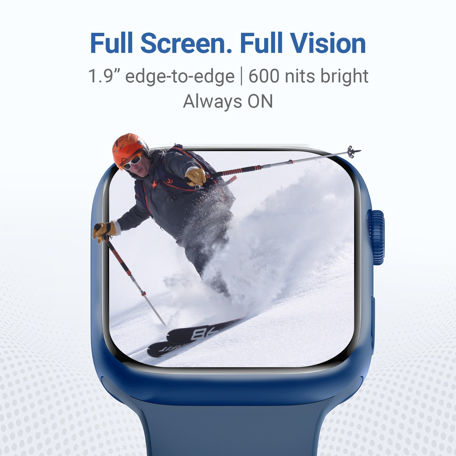 Image of CrossBeats Ignite S4 MAX 1.9 inch UHD Display, BT calling, 30 Sports Mode, 500+ Watch Faces Smartwatch