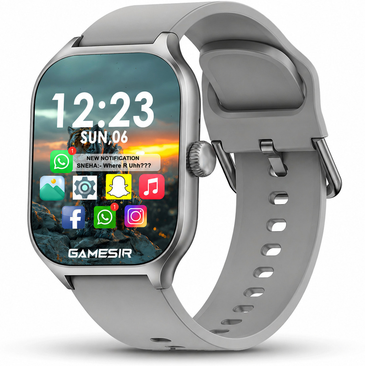 Image of Lastpoint 4G Camera and Sim Card Support watch Smartwatch (Black Strap, free)