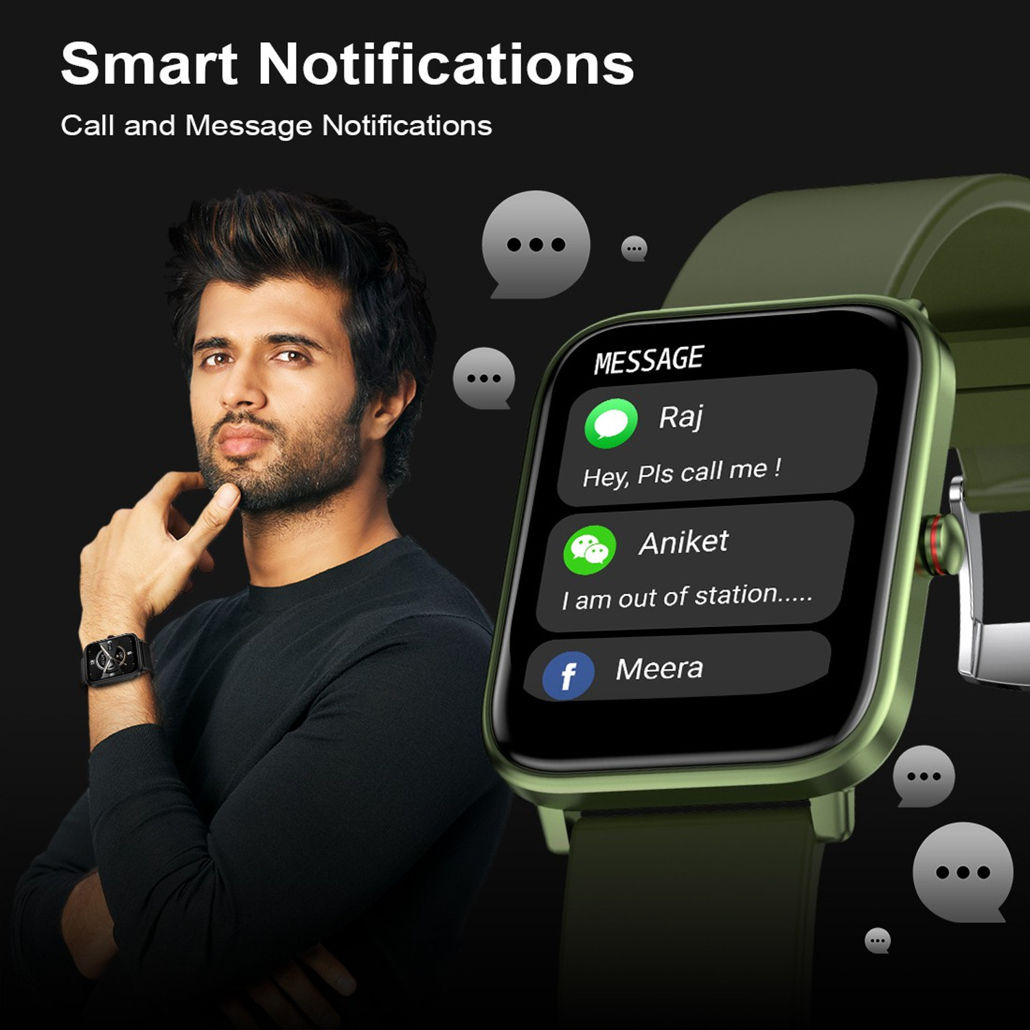 Image of Fire-Boltt Ninja Pro Max 40.6mm (1.6) Smart Watch Ultra Thin Body & 27 Sports Mode, IP68 Smartwatch