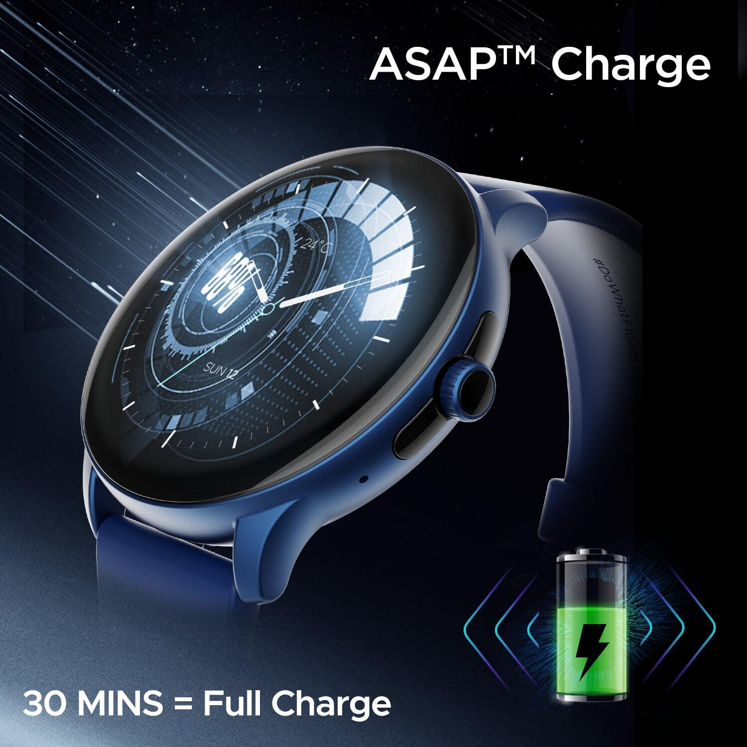 Image of boAt Lunar Connect Pro w / 3.53 CM(1.39'') AMOLED Display & Bluetooth Calling Smartwatch