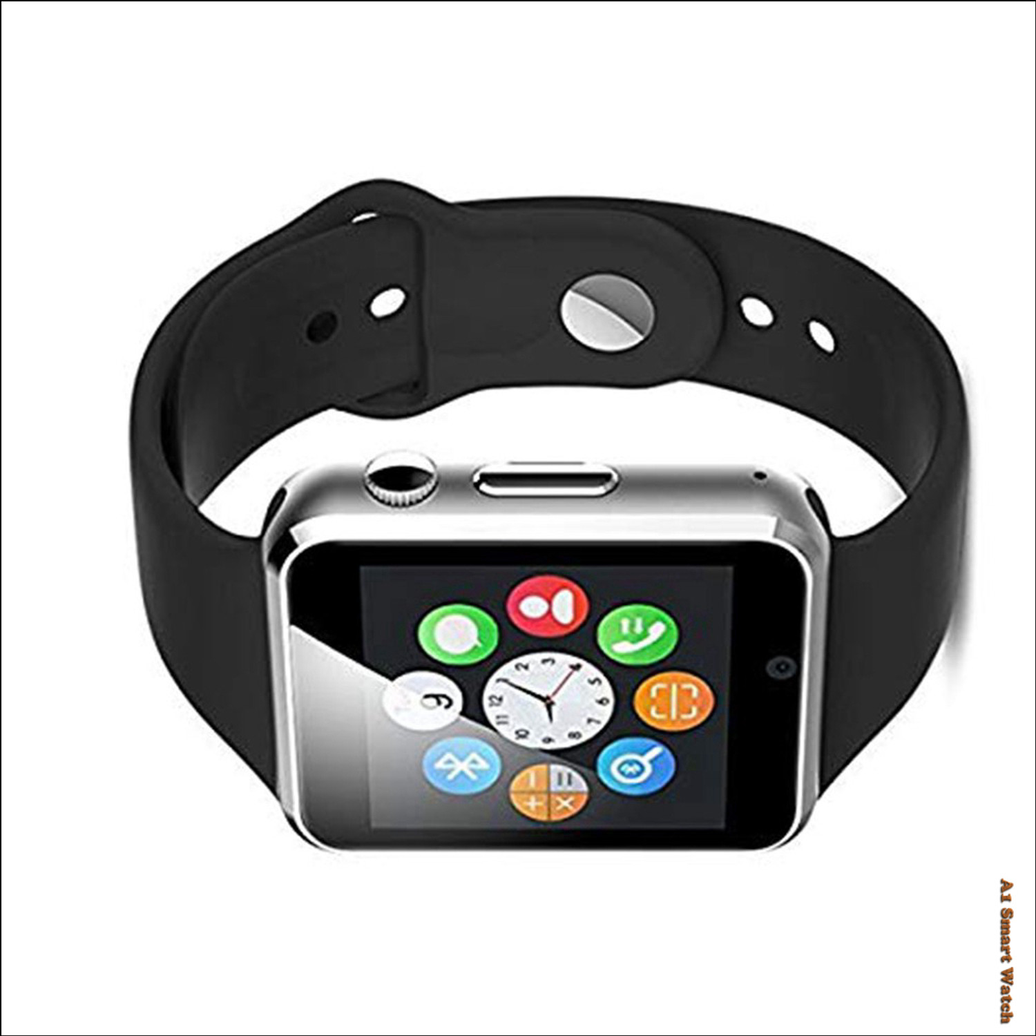 Image of Lastpoint 4G Camera and Sim Card Support watch Smartwatch (Black Strap, free)
