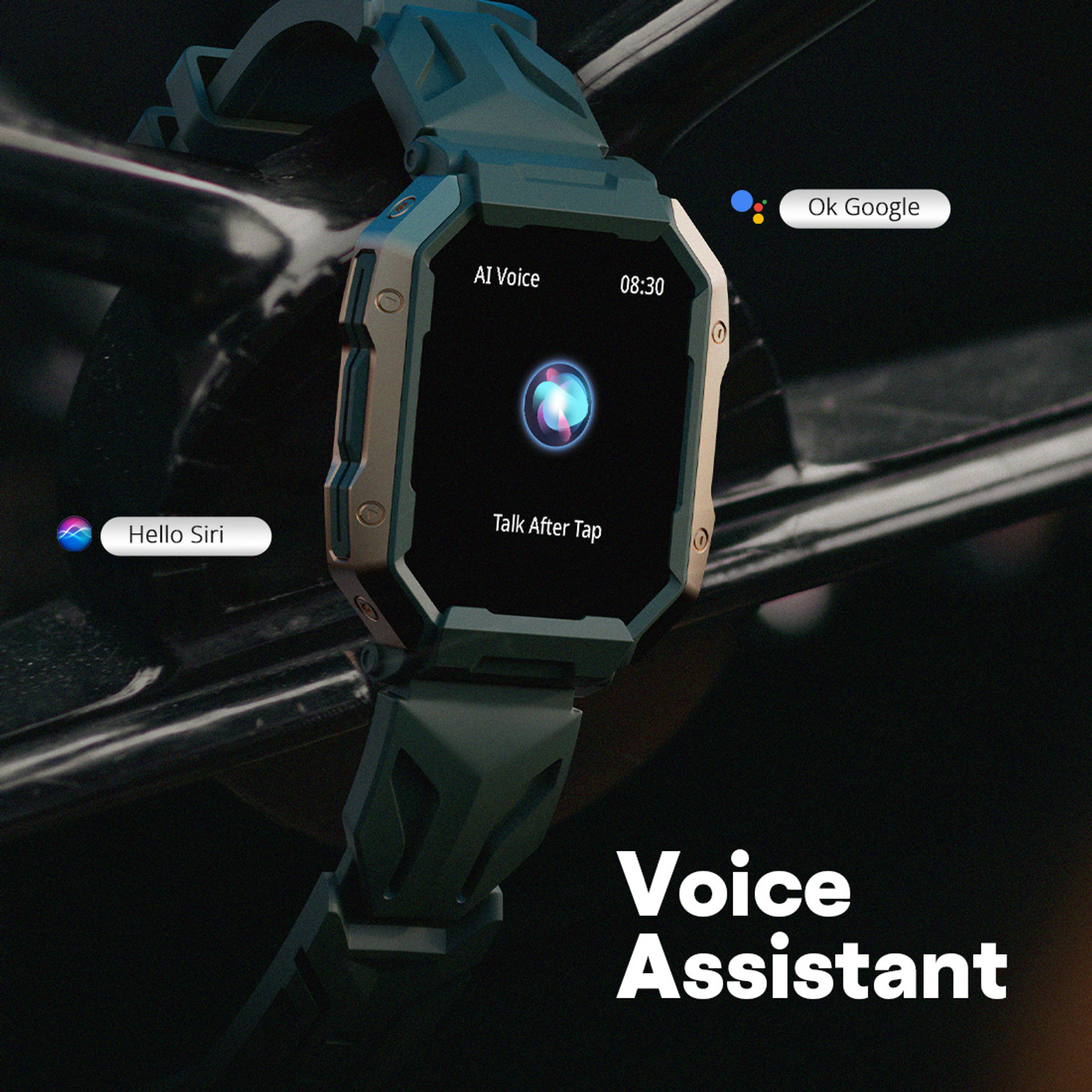 Image of Fire-Boltt Cobra 45.2mm (1.78) AMOLED Army Grade Build, Bluetooth Calling with 123 Sports. Smartwatch