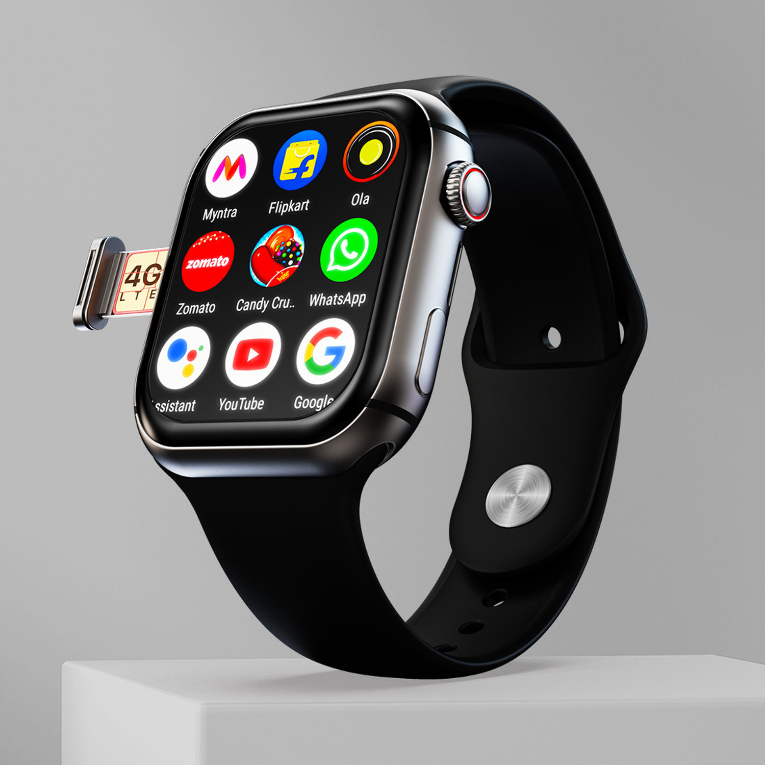 Fire-Boltt Dream WristPhone - 4G SIM/LTE/WiFi, Android OS, Play store 