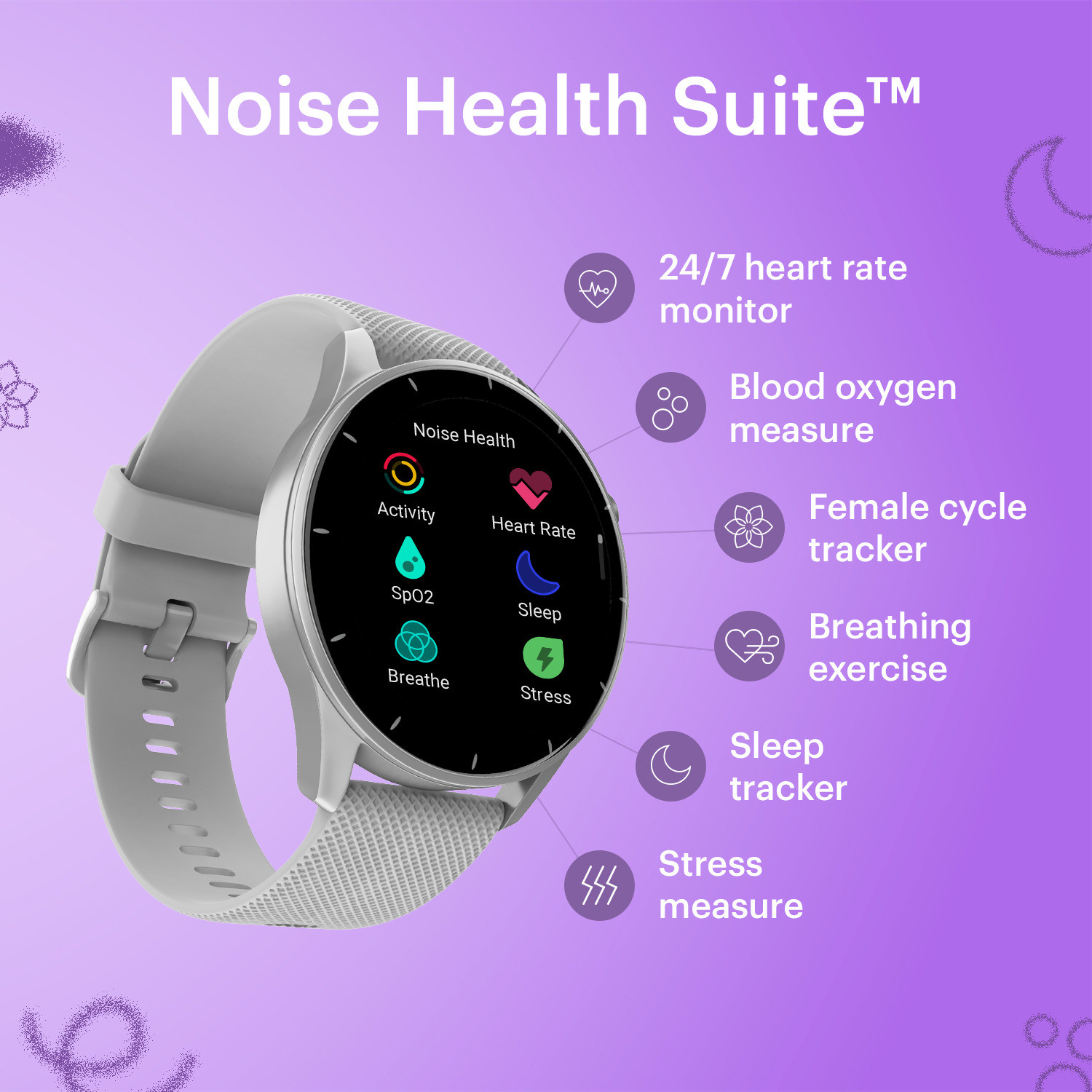 Image of Noise Crew 1.38 Round Display with Bluetooth Calling, Metallic finish, IP68 Rating Smartwatch
