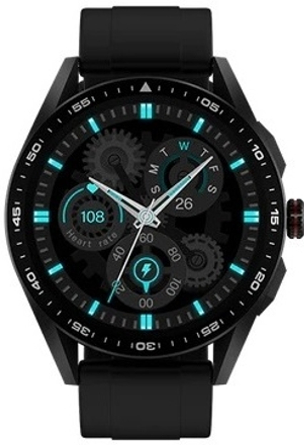 Image of fire boltt Invincible Plus - 1.43 inch AMOLED Display-4GB Internal Storage-Bluetooth Calling Smartwatch (Black Strap, Free Size)
