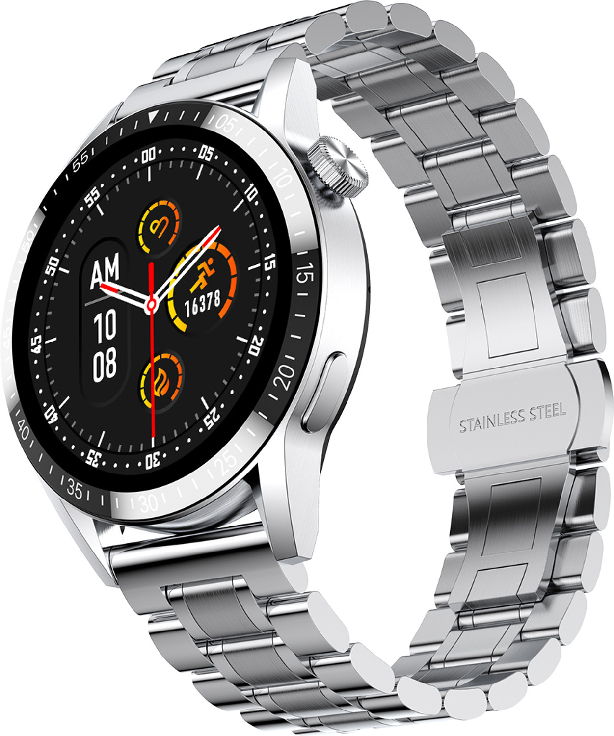 Image of Fire-Boltt Ultimate 35.3mm (1.39) Stainless Steel Luxury Bluetooth Calling, 120+ Sports Smartwatch