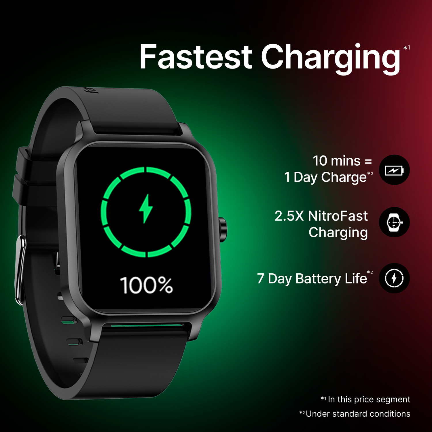 Image of Fastrack Revoltt FS1-1.83''|BT Calling|Fast Charge|110+ Sports Mode|200+ WatchFaces|IP68 Smartwatch