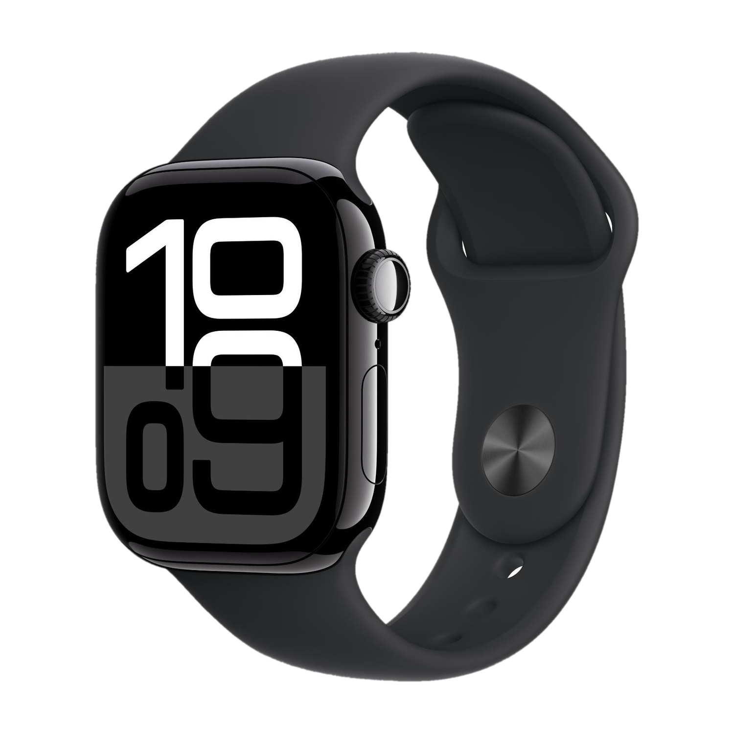 Apple Watch Series 10 GPS + Cellular 42mm Jet Black Aluminium with Black Sport Band