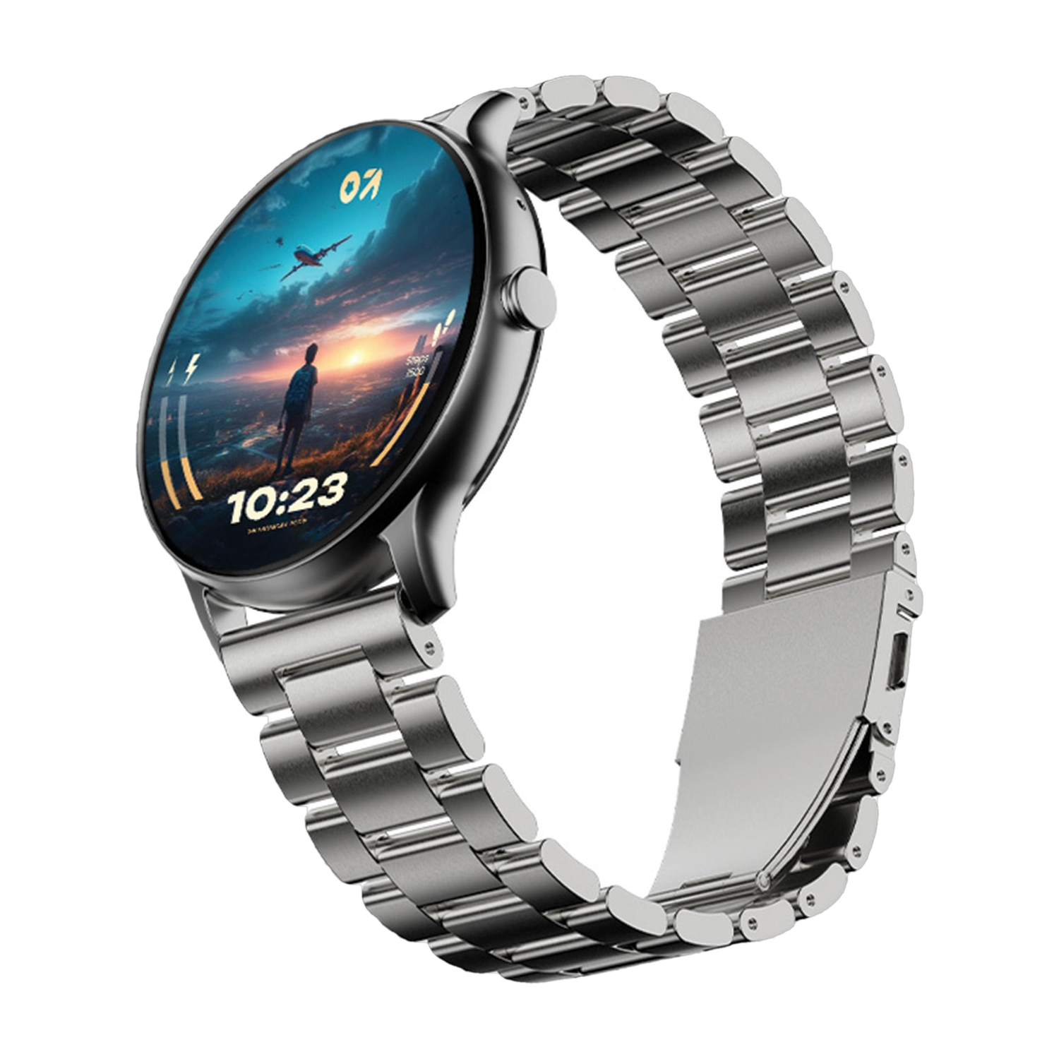 Boult Dire 1.38'' 2.5D Curved HD Display, 500Nits, 250+ Watch Faces, Health Track,IP67 Smartwatch