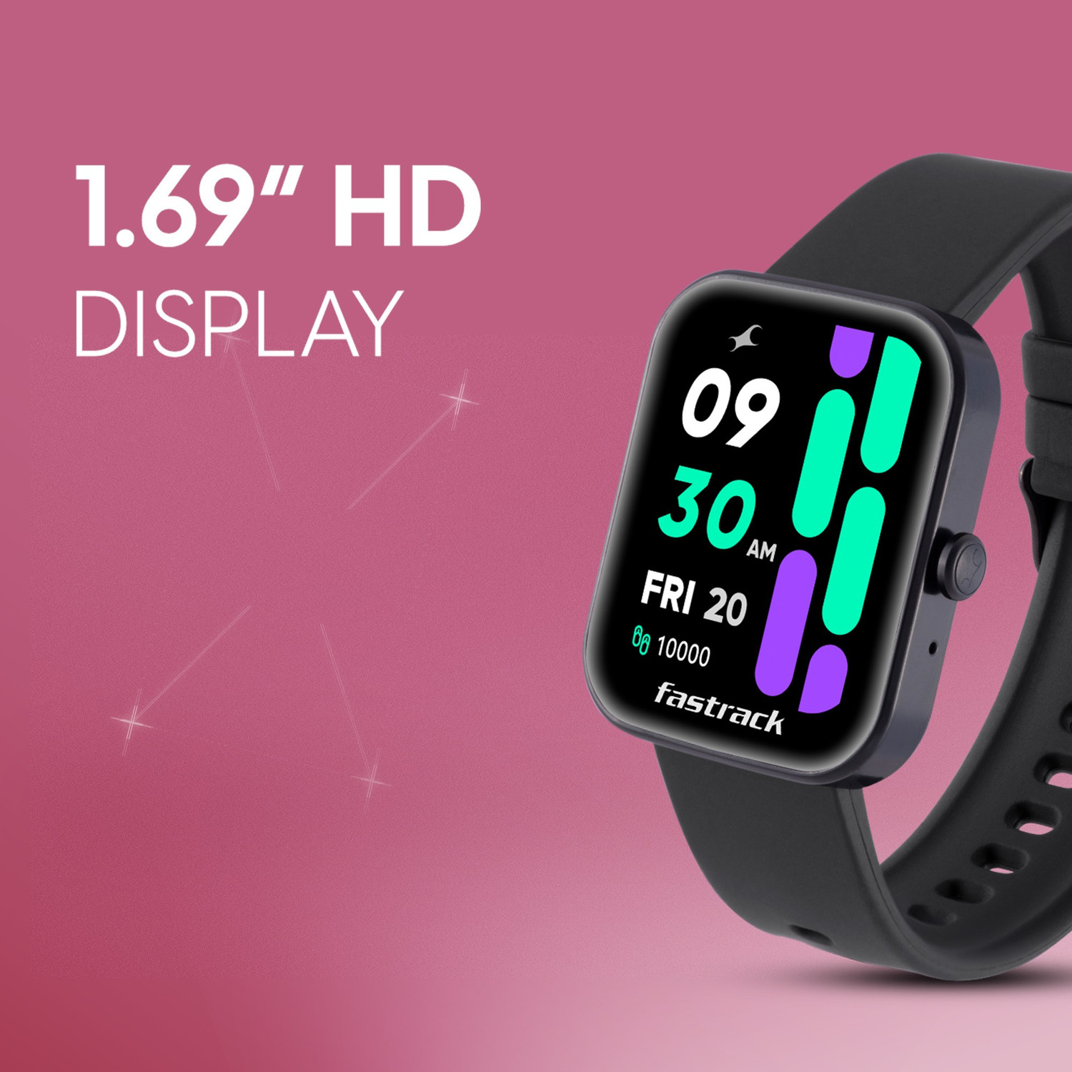 Image of Fastrack Reflex Hello 1.69 HD Display BT Calling AI Voice 50+ Sport Smartwatch