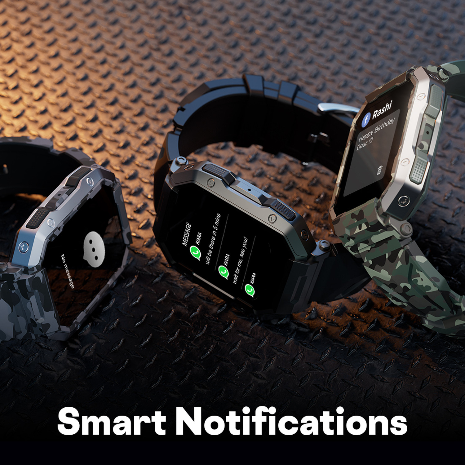 Image of Fire-Boltt Cobra 45.2mm (1.78) AMOLED Army Grade Build, Bluetooth Calling with 123 Sports. Smartwatch