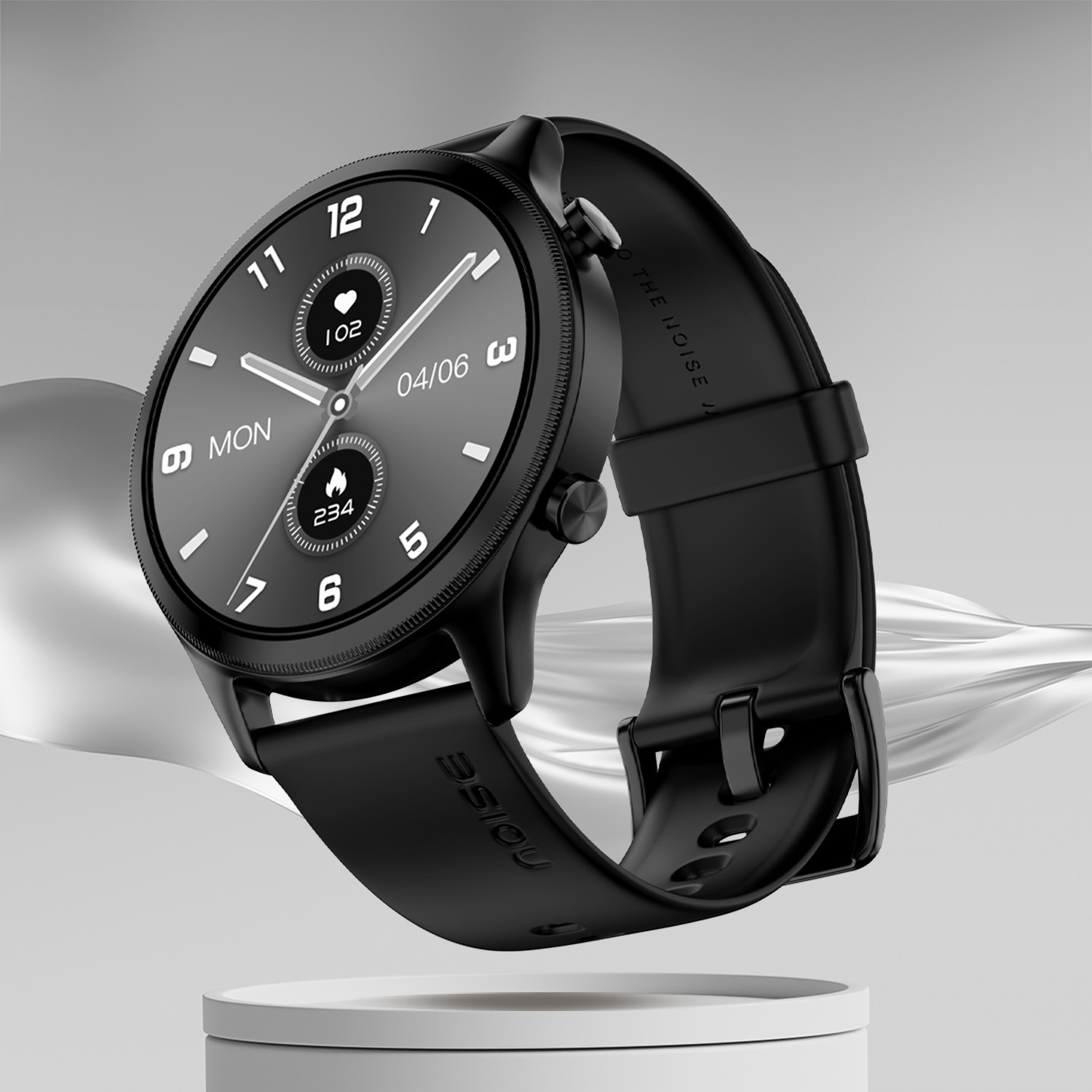 Noise Evolve 3, 1.43 AMOLED AOD,�466*466px, 500 nits, BT calling,Tru Sync Technology Smartwatch