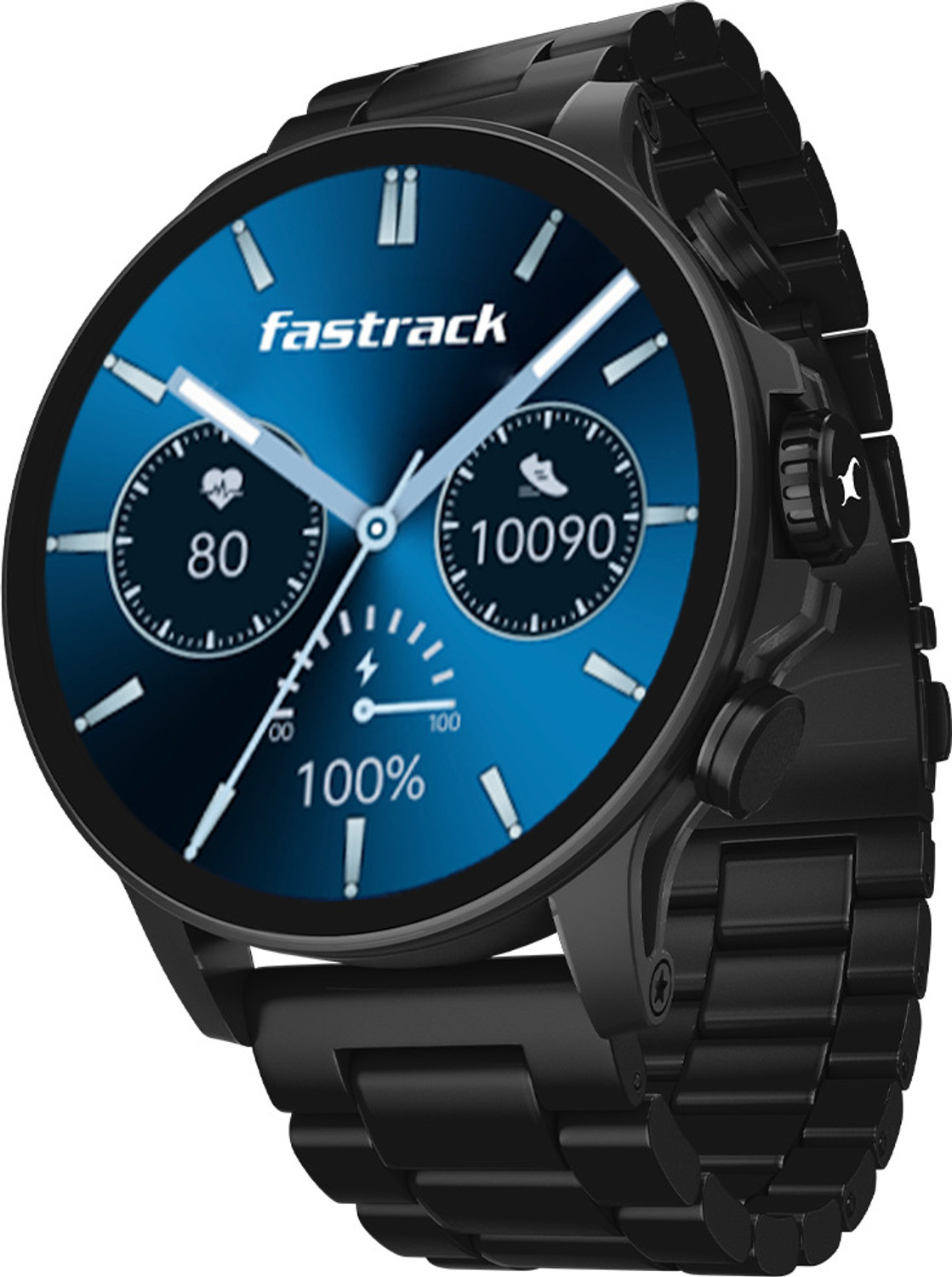 Fastrack Marvellous FX2|39.1mm Super AMOLED Display |1000 Nits|Working Crown|BT Calling Smartwatch