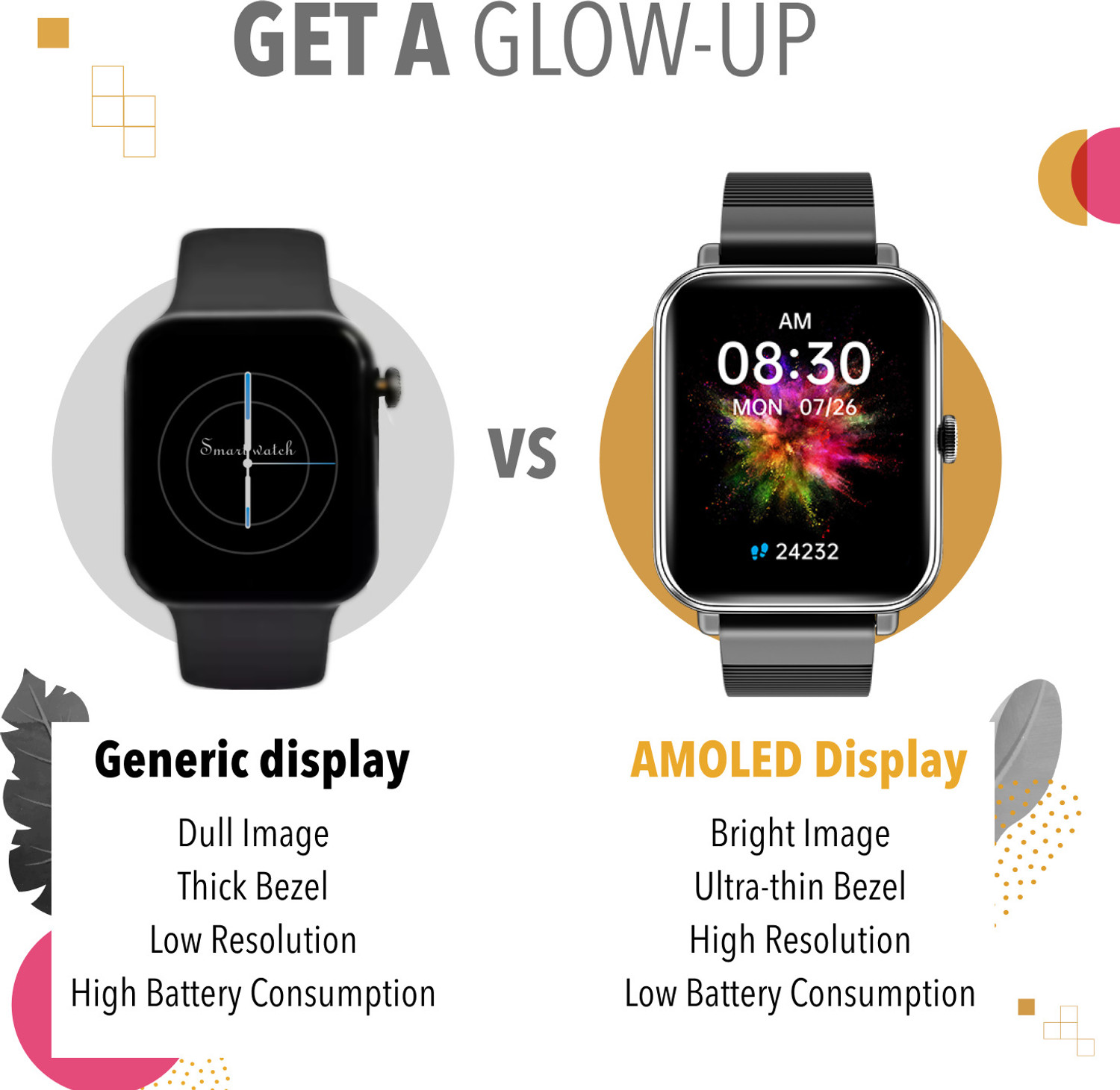 Image of alt , 1.78 AMOLED Display, Single Chip Bluetooth Calling, 100+ Watchfaces, IP68 Smartwatch (Berry Blue Strap, Free Size)