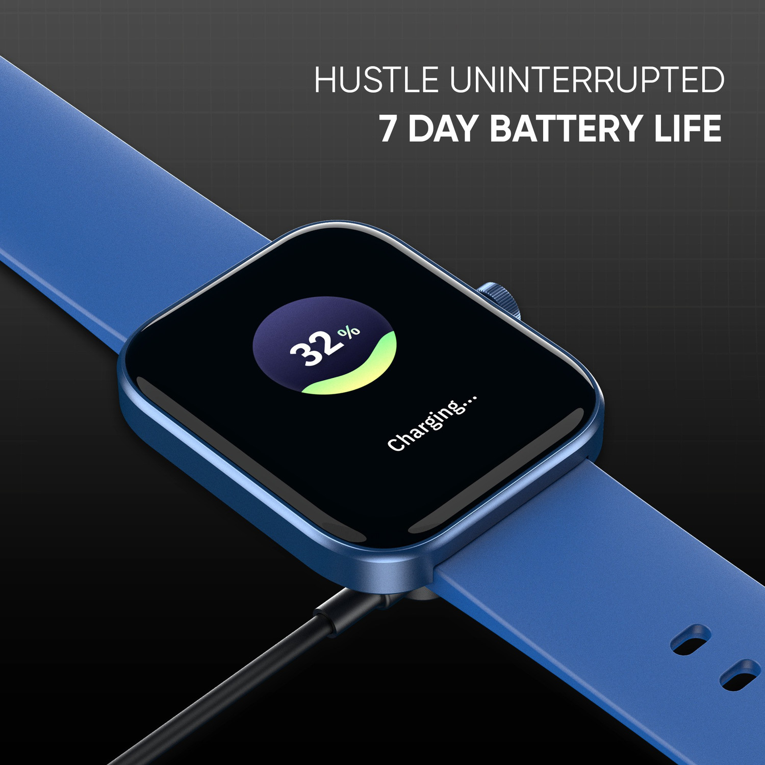 Image of Mivi Model E with 1.69 inch Display, 7-Day Battery Life , Spo2, Heart Rate Monitor. Smartwatch