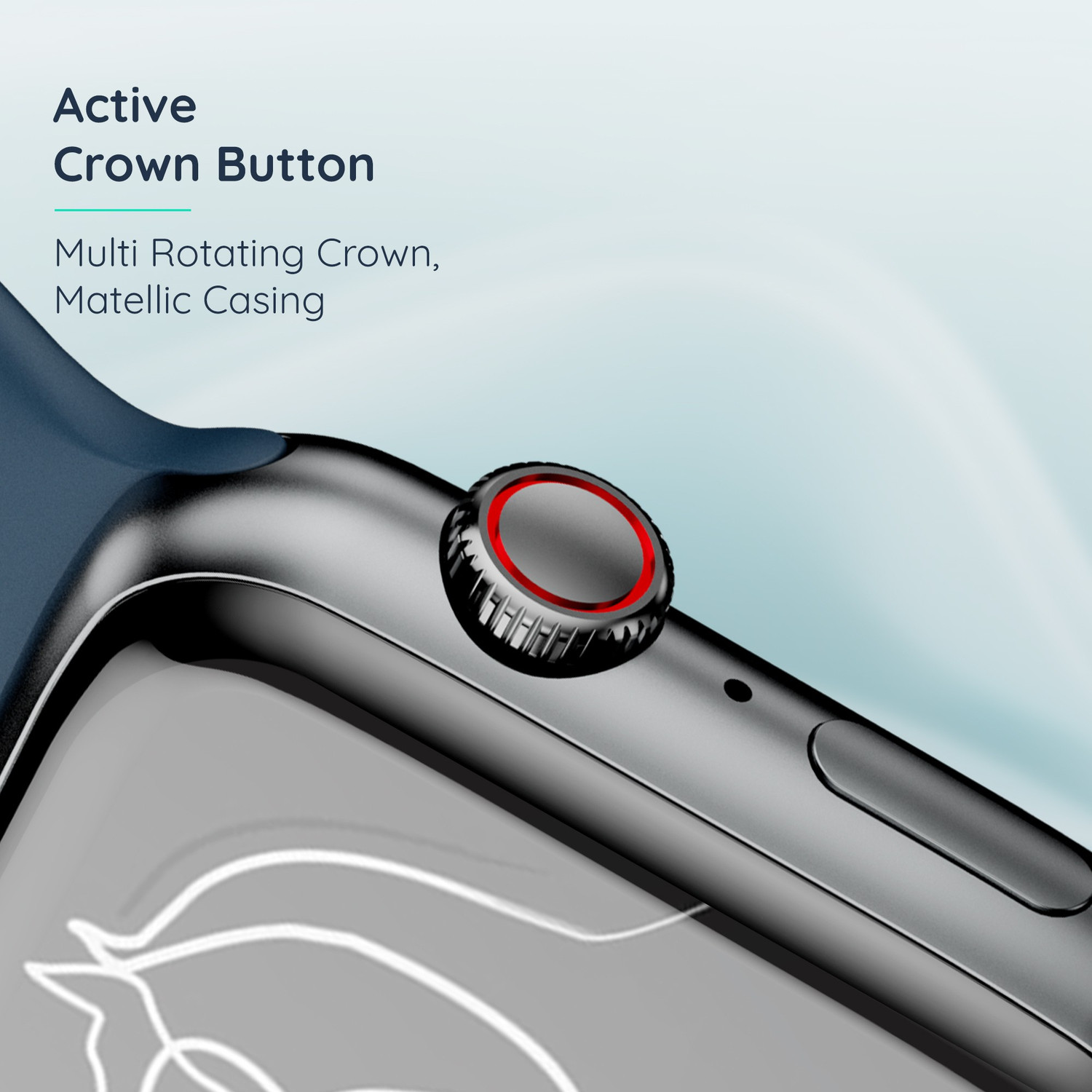 Image of Pebble Frost 1.87'' BT Calling with 2.5D Curved HD Display, AI Voice Assisst Smartwatch