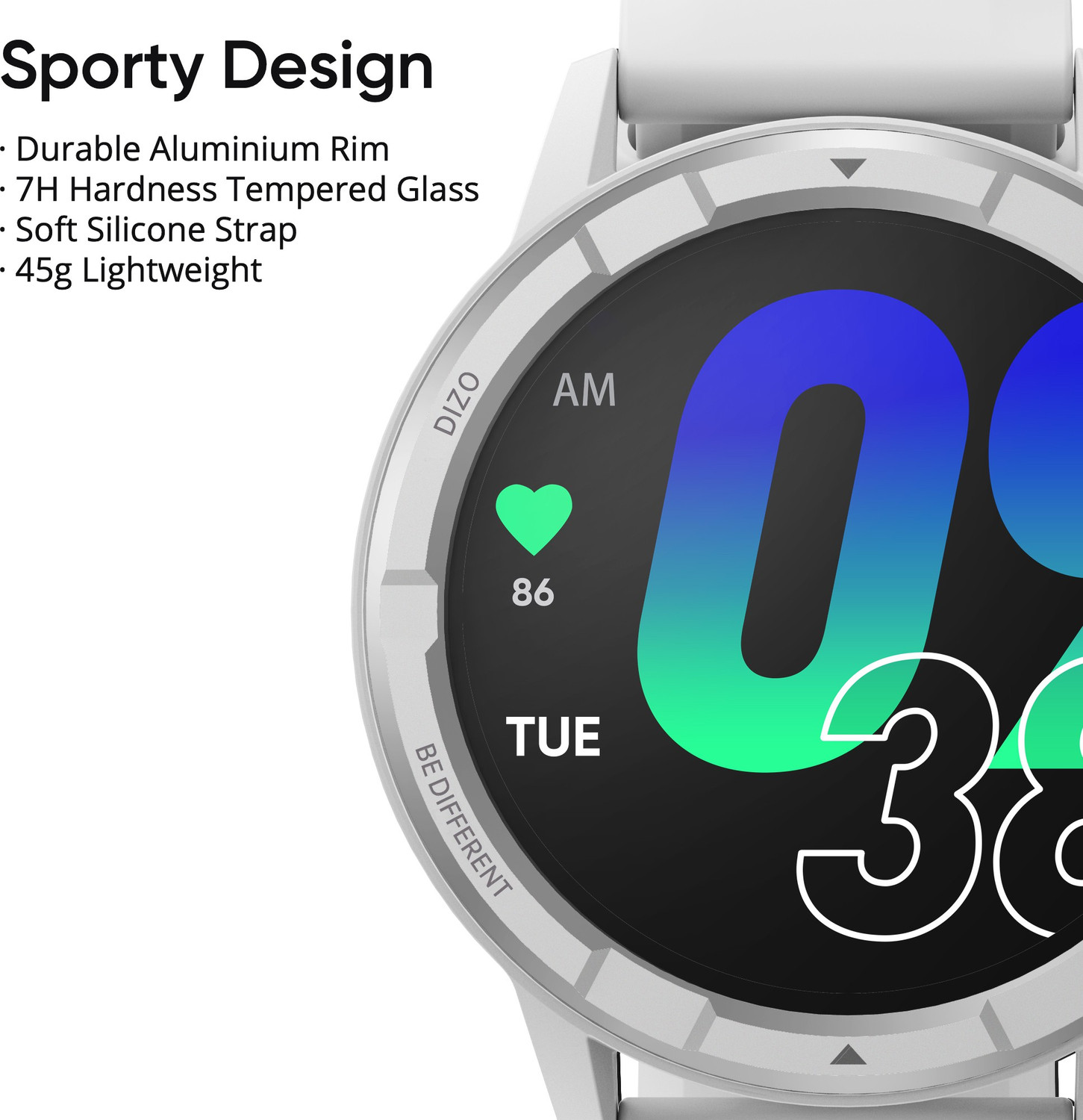 Image of DIZO Watch R Talk Go, 1.39 inch, 550nits display, 10 day battery (by realme TechLife) (White Strap, Free Size)