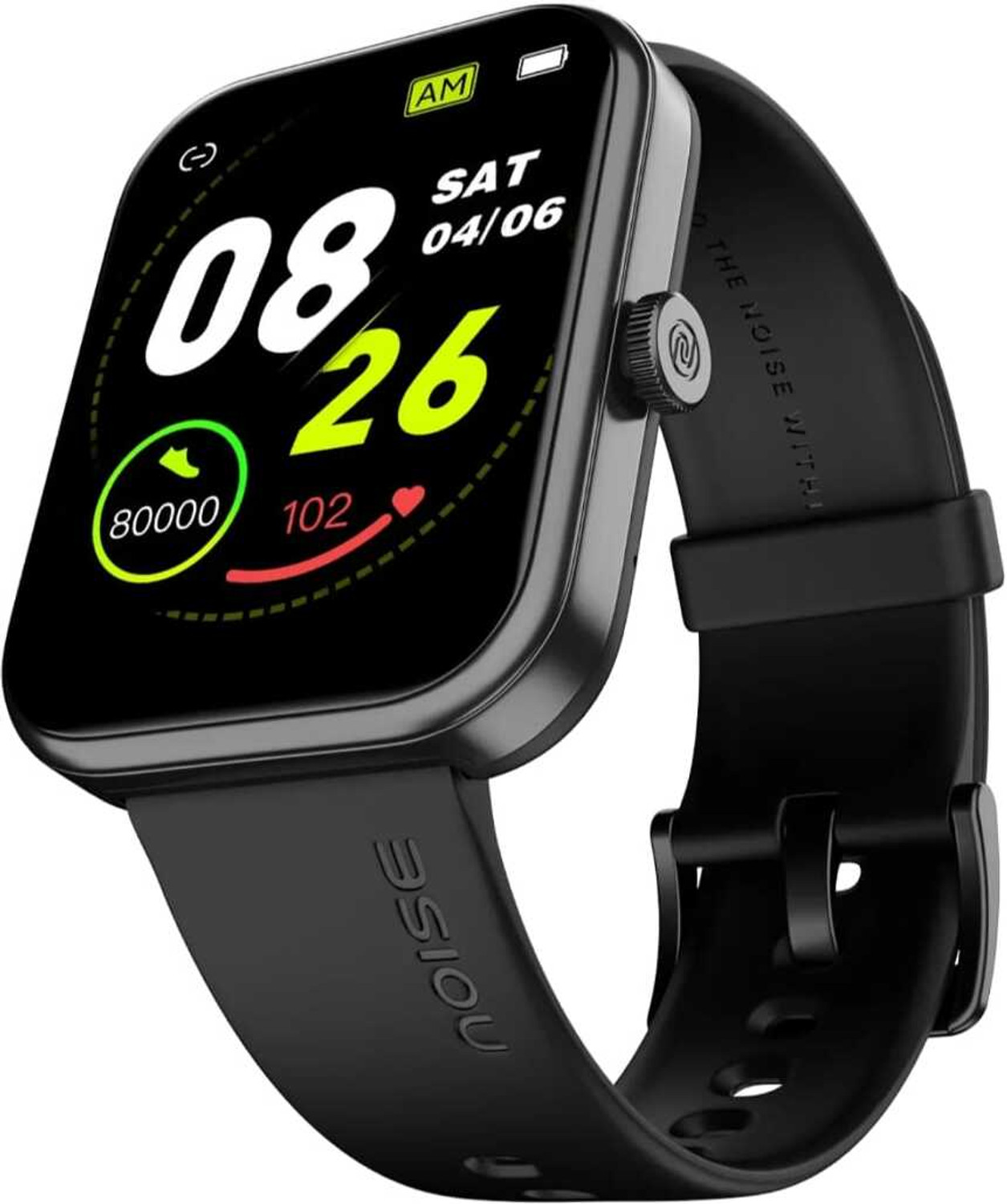 Image of NoiseFit ColorFit Pulse 2 Max 1.85 inch TFT Display with Bluetooth calling, Voice Assistant Smartwatch (Black Strap, Regular)
