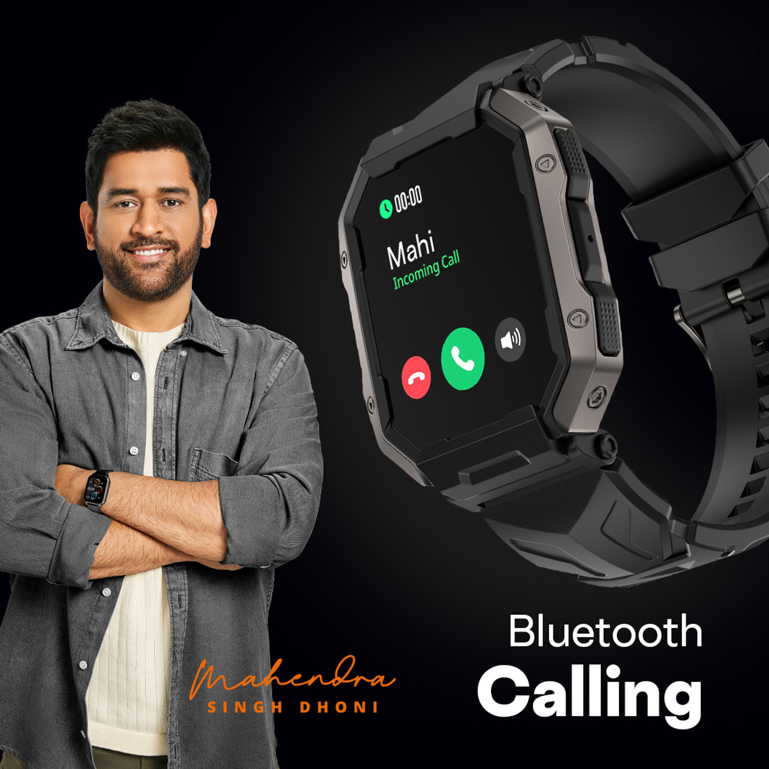 Image of Fire-Boltt Cobra 45.2mm (1.78) AMOLED Army Grade Build, Bluetooth Calling with 123 Sports. Smartwatch