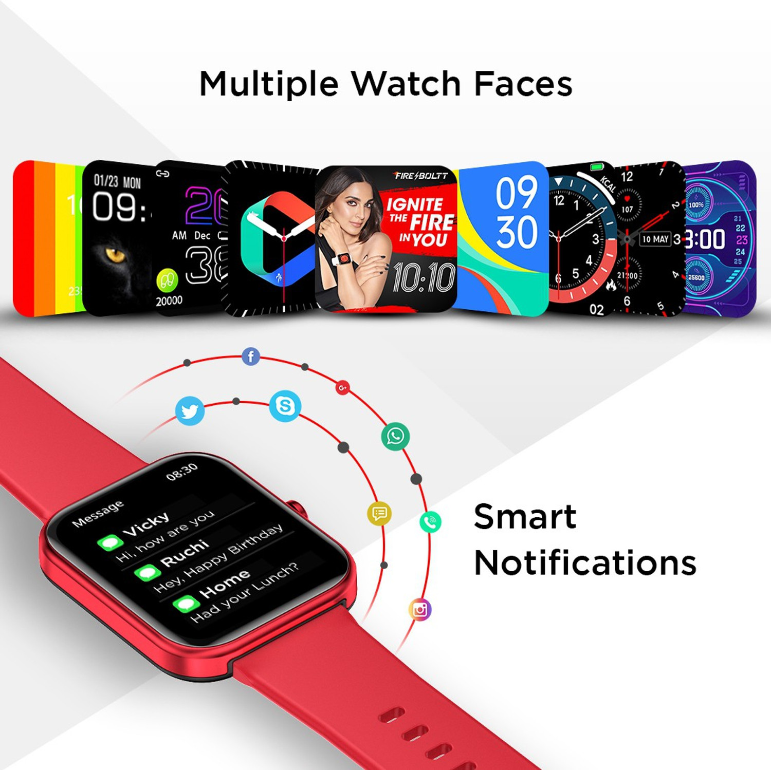 Image of Fire-Boltt Wonder 45.7mm (1.8) Bluetooth Calling with AI Voice Assistant Smartwatch