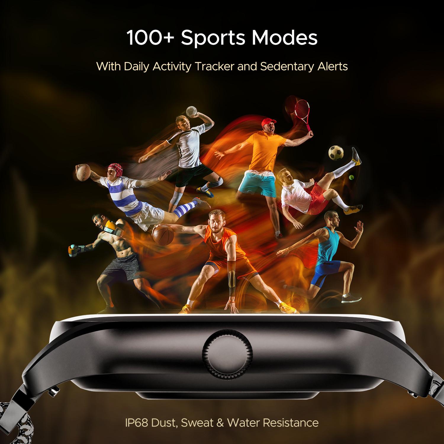 Image of boAt Lunar Connect Ace w / 3.63 cm(1.43 inch) AMOLED Display,BT Calling,Sports Modes, IP68 Smartwatch