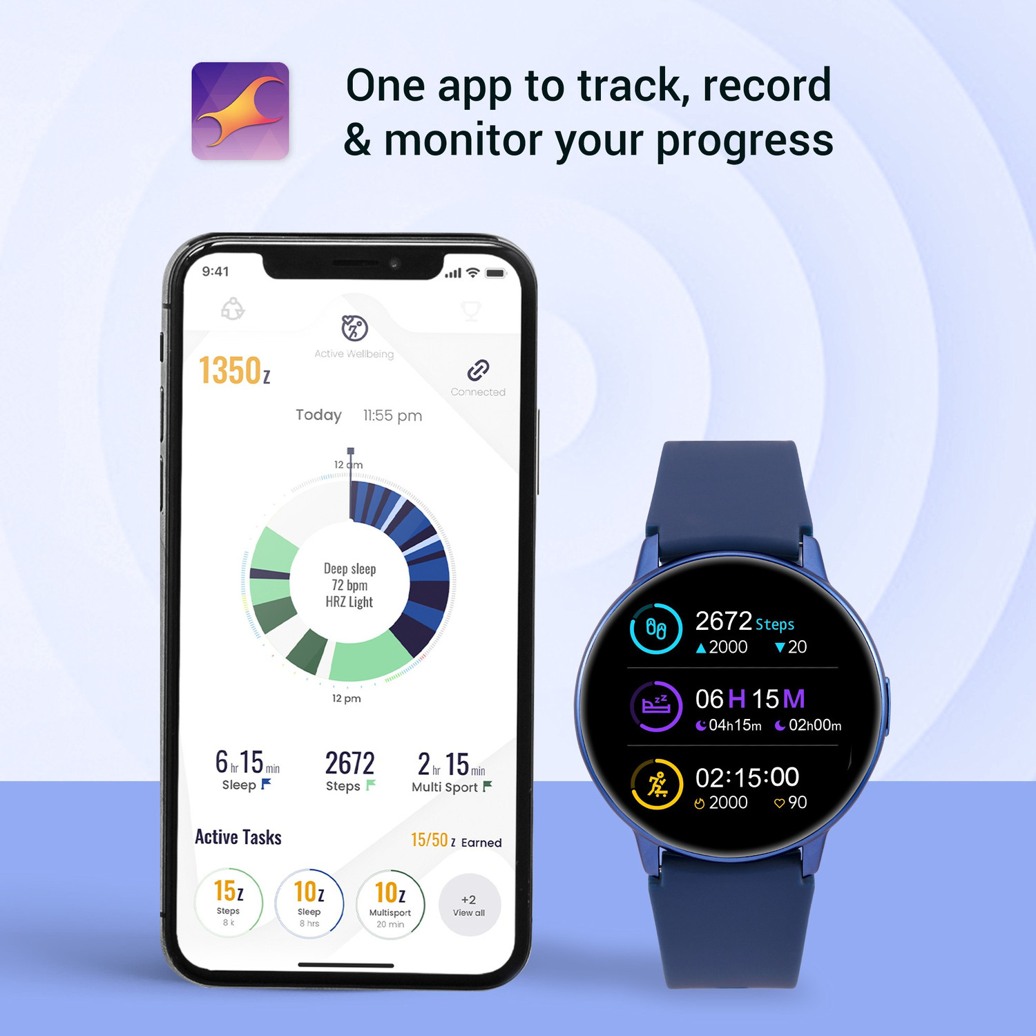Image of Fastrack Reflex Play, AMOLED,1.3 inch Always On Display,Premium Metal Frame & IP68 Smartwatch